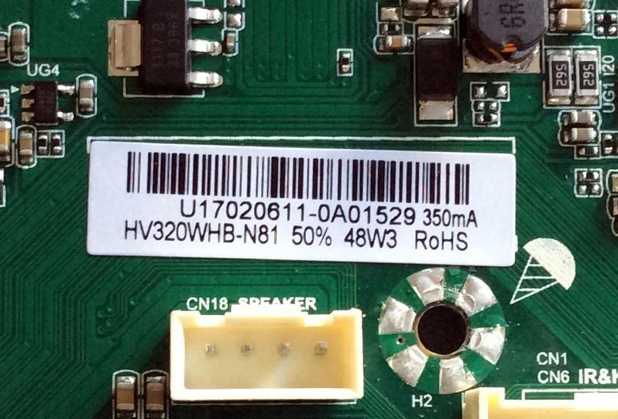 MAIN / FUENTE (COMBO) / ELEMENT U17020611 / TP.MS3393T.PB758 / 3200296646 / 320021012131005 / 20170222_144113 / PANEL HV320WHB-N81 / MODELO ELEFW328 - Imagen 2