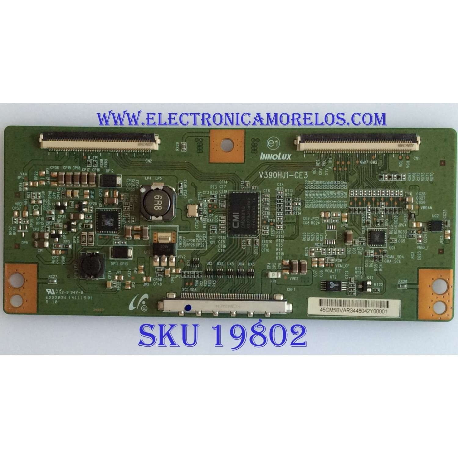 T-CON / PANASONIC / 45CM5BVAR / V390HJ-CE3 / 14111501 / 45CM5BVAR3448042Y00001 / PANEL V500HV1-LE6 / MODELO TH-50LRU70