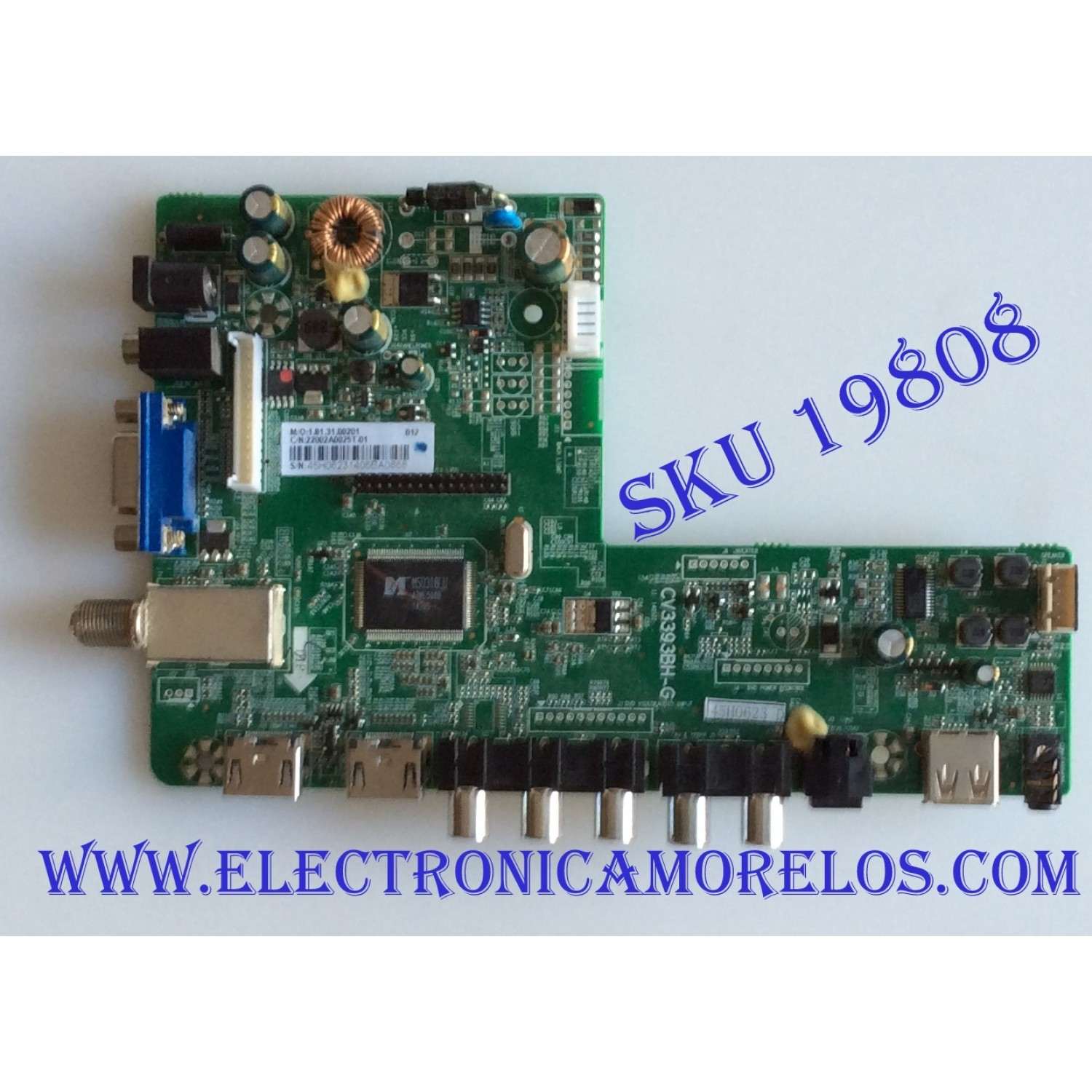MAIN / INSIGNIA / 22002A0025T / CV3393BH-G / 45H0623 / PANEL BOEI320WX1 / MODELO NS-32D312NA15