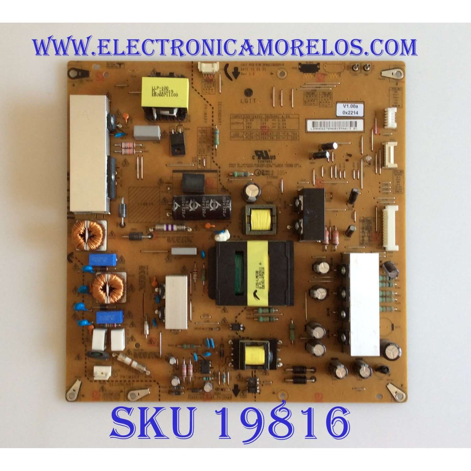 FUENTE DE PODER LG / EAY62789601 / 3PAGC10096B-R / PLDF-L106A / PANEL T420HVF07.1 / MODELO 42LT670H-UA AUSWLHR