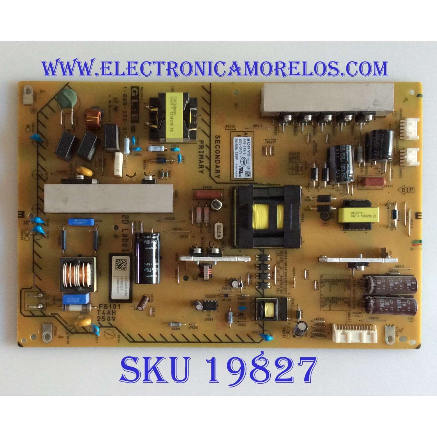 FUENTE DE PODER /  SONY / 1-474-503-31 / 1-888-356-31 / APS-342/B / PANEL T460HVF01-1 / MODELO KDL-46W700A