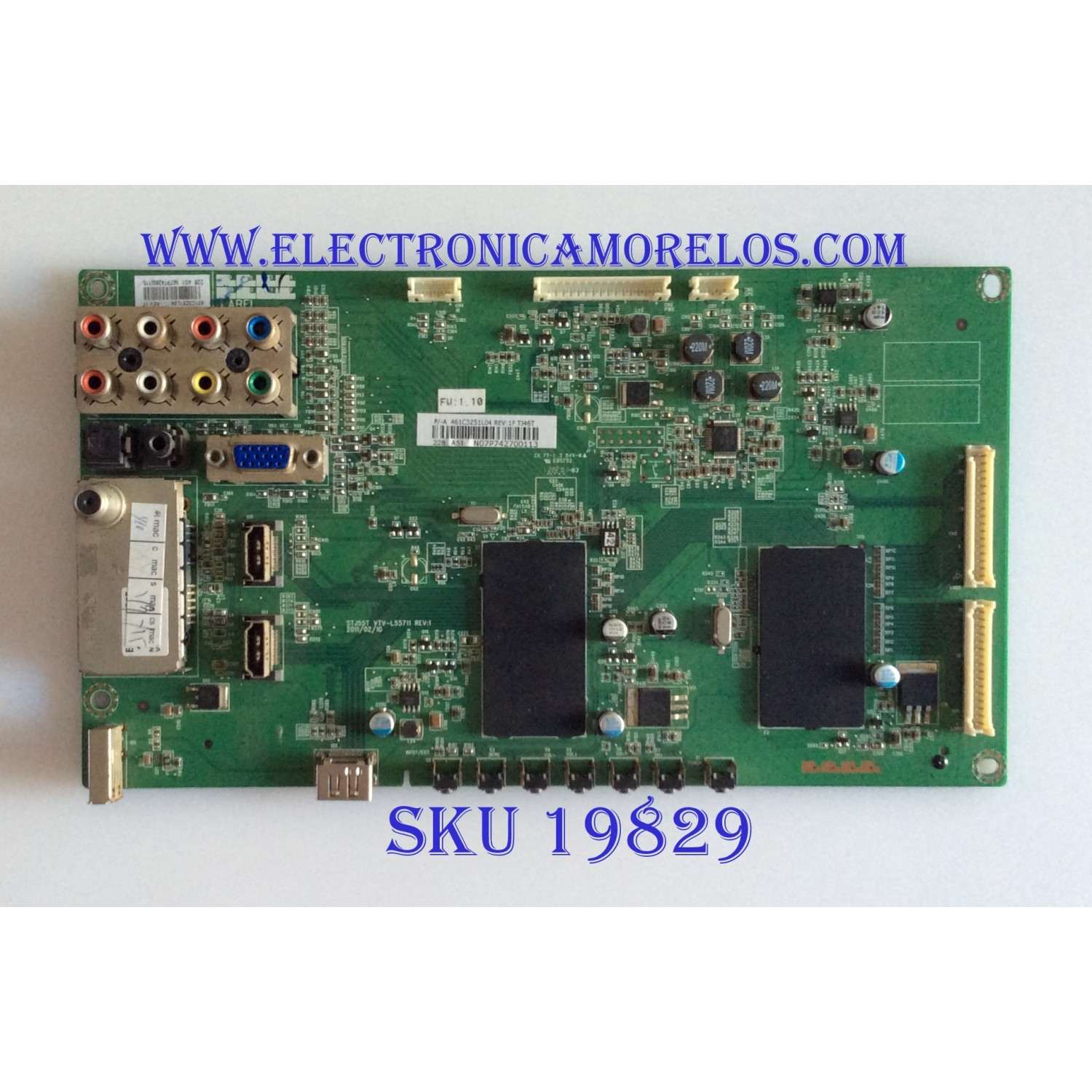 MAIN / TOSHIBA / 461C3Z51L04 / STJ55T VTV-L55711 / 431C3Z51L04 / PANEL LTA460HH-LH4 / MODELO 46"