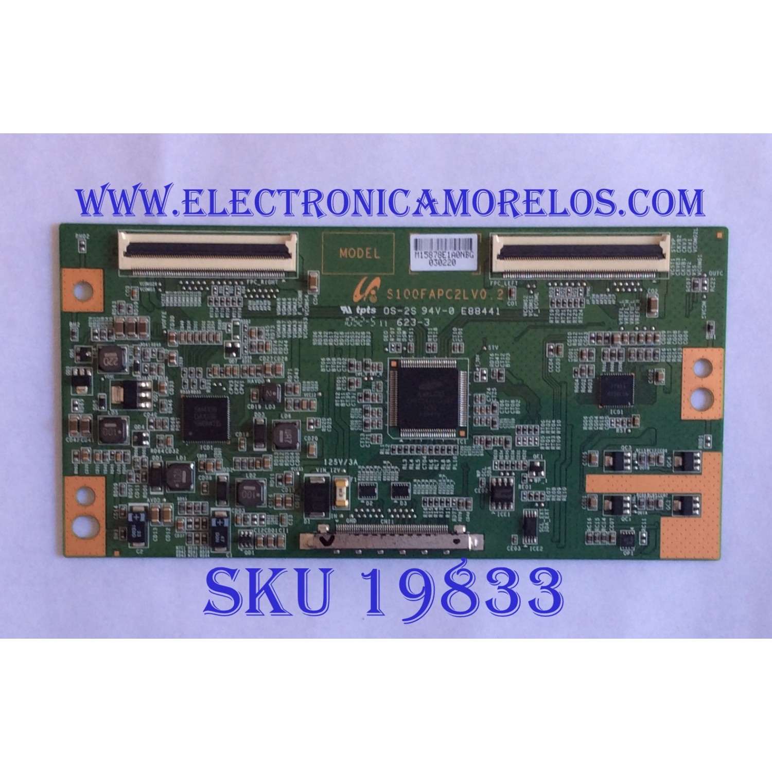 T-CON / SAMSUNG / BN81-05875A / S100FAPC2LV0.2 / 15878E / PANEL LTF320HN01-V05 / MODELOS LC-32G82 / LN32D550K1FXZA