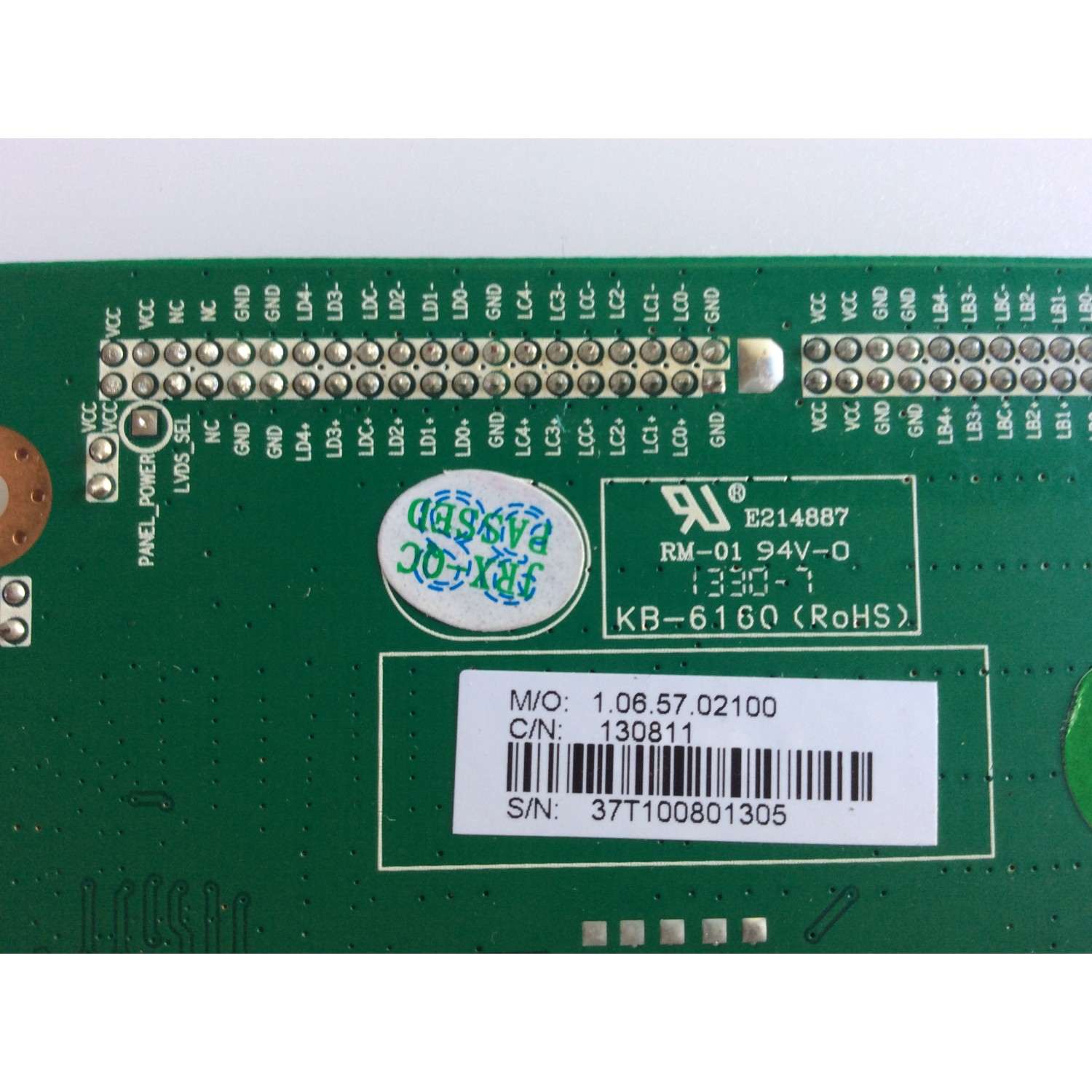 TARJETA INTERFACE/ 1.06.57.02100 / CV6M30L-A / 37T1008  /  130811 - Imagen 2