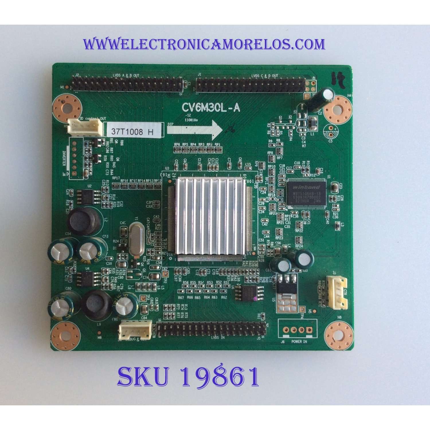 TARJETA INTERFACE/ 1.06.57.02100 / CV6M30L-A / 37T1008  /  130811