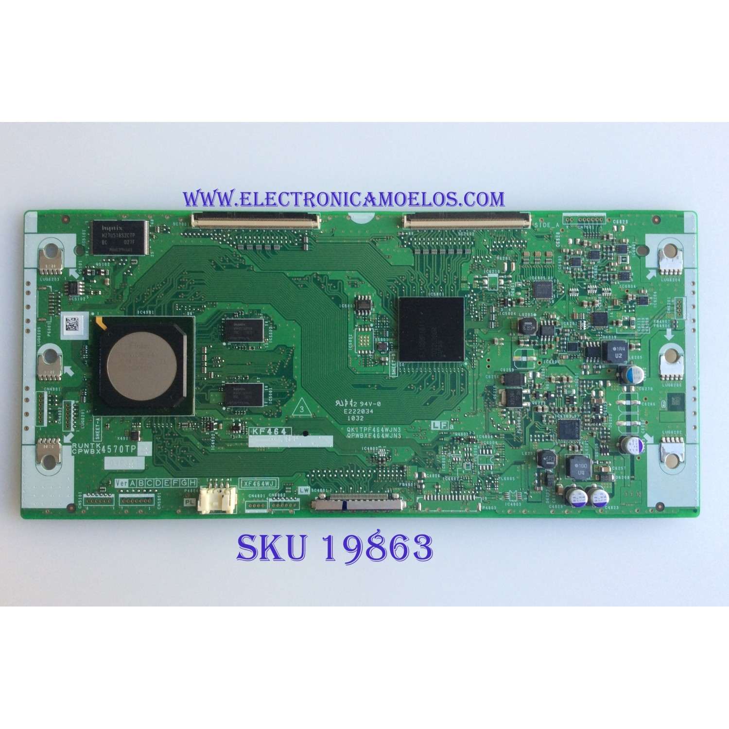"T CON / SHARP / RUNTK4570TPZJ / CPWBX4570TPZJ / QKITPF464WJN3 / QPWBXF464WJN3 / KF464 / XF464WJ / PANELS LK520D3LWA2Z / LK600D3LW2BZ / LC460D3LWA2Z / MODELOS LC-52LE810UN  LC-46LE810UN / L C-60LE810UN"