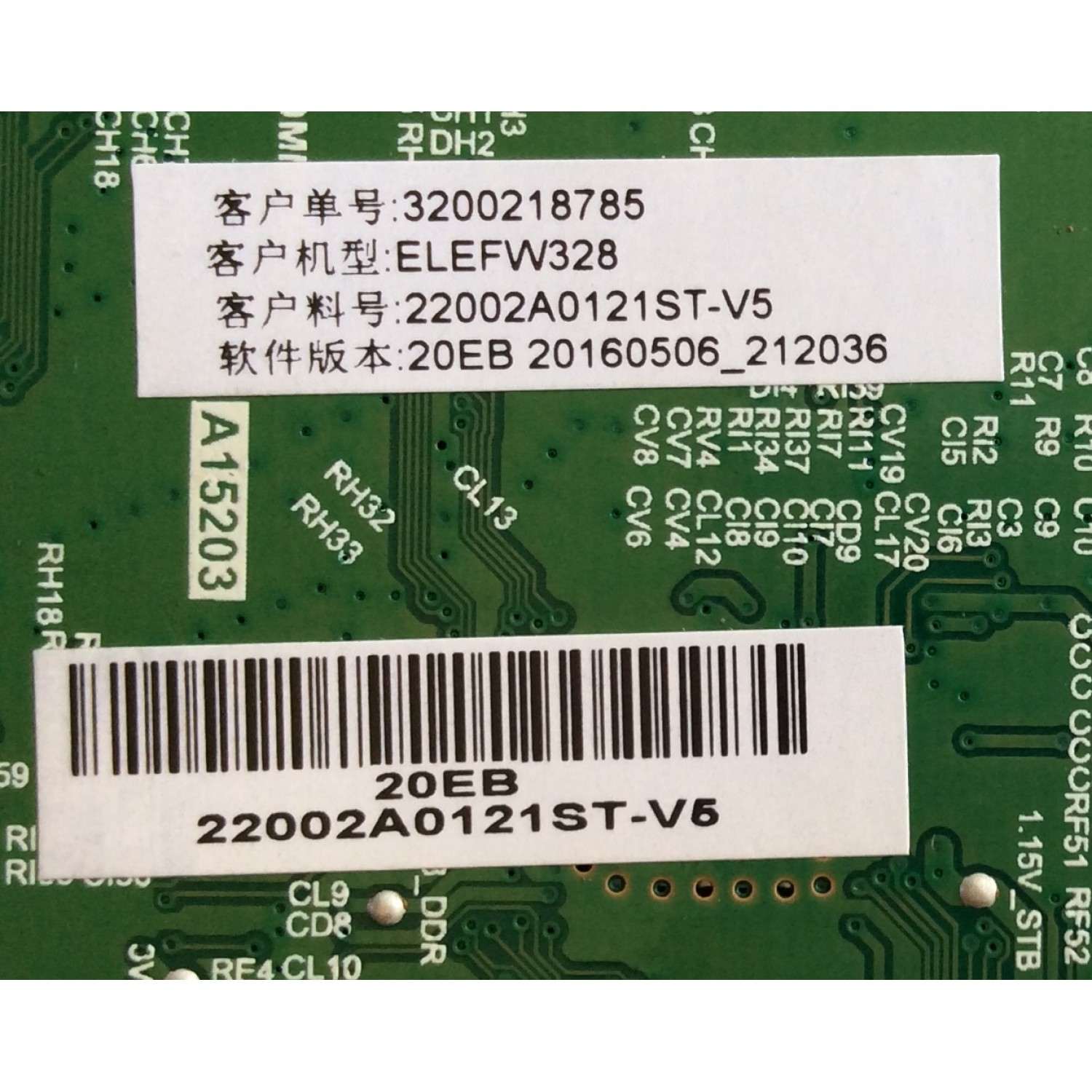 MAIN / FUENTE / (COMBO) / ELEMENT / H16071223 /H16071223-0A00460 / TP.MS3393T.PB758 / 3200218785 / PANEL BOEI320WX1-01 / MODELO ELEFW328  - Imagen 2