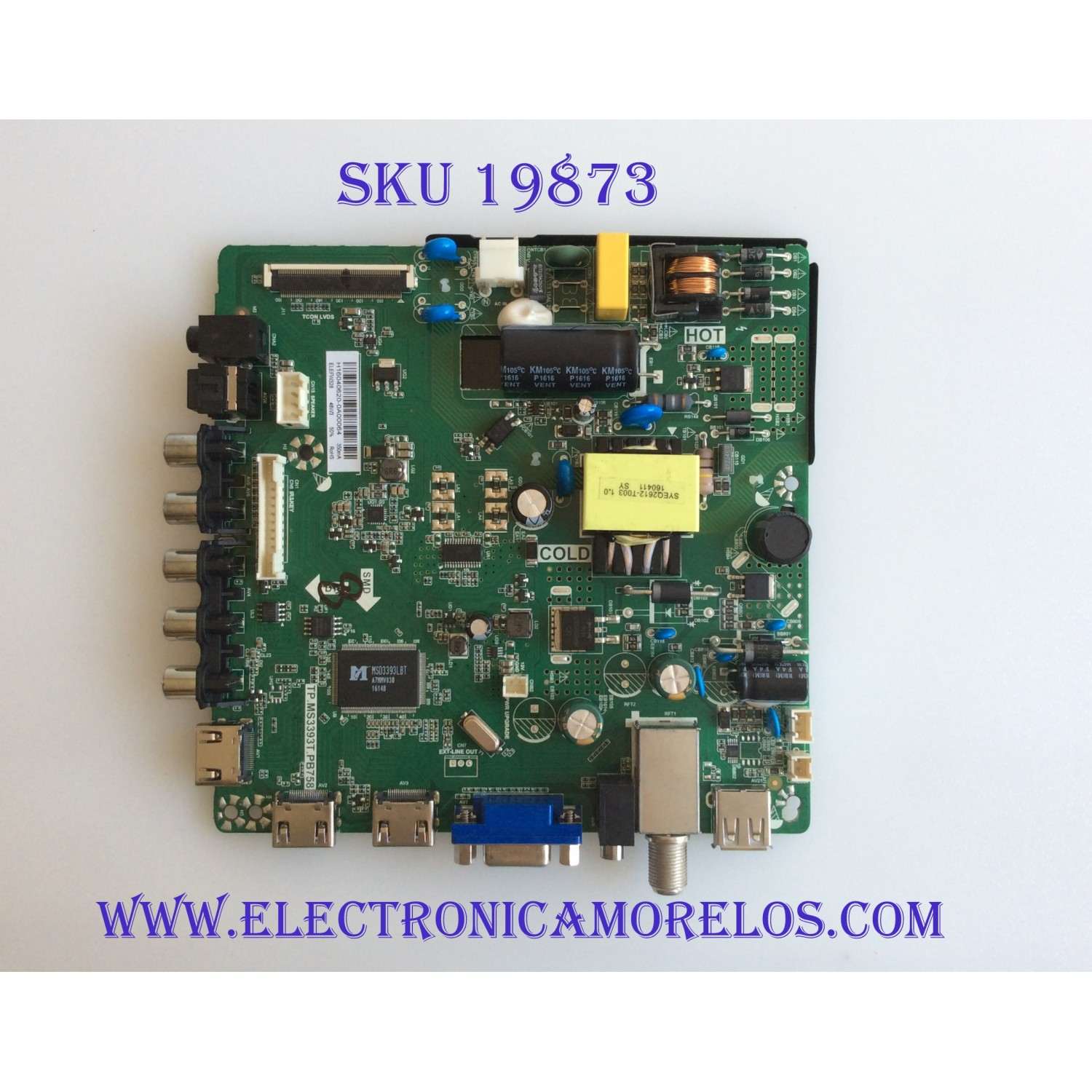 MAIN / FUENTE / (COMBO) / ELEMENT / H16040620 /H16040620-0A00064 / TP.MS3393T.PB758 / 320021012131005 / PANEL BOEI320WX1-01 / MODELO ELEFW328 