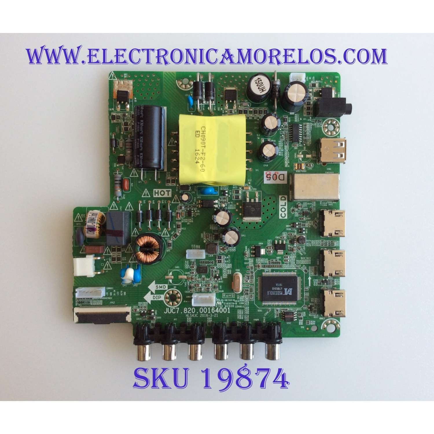MAIN / FUENTE / (COMBO) / HITACHI / 999A6 / 999A6HY006040 / JUC7.820.00164001  / MODELO 40A3 