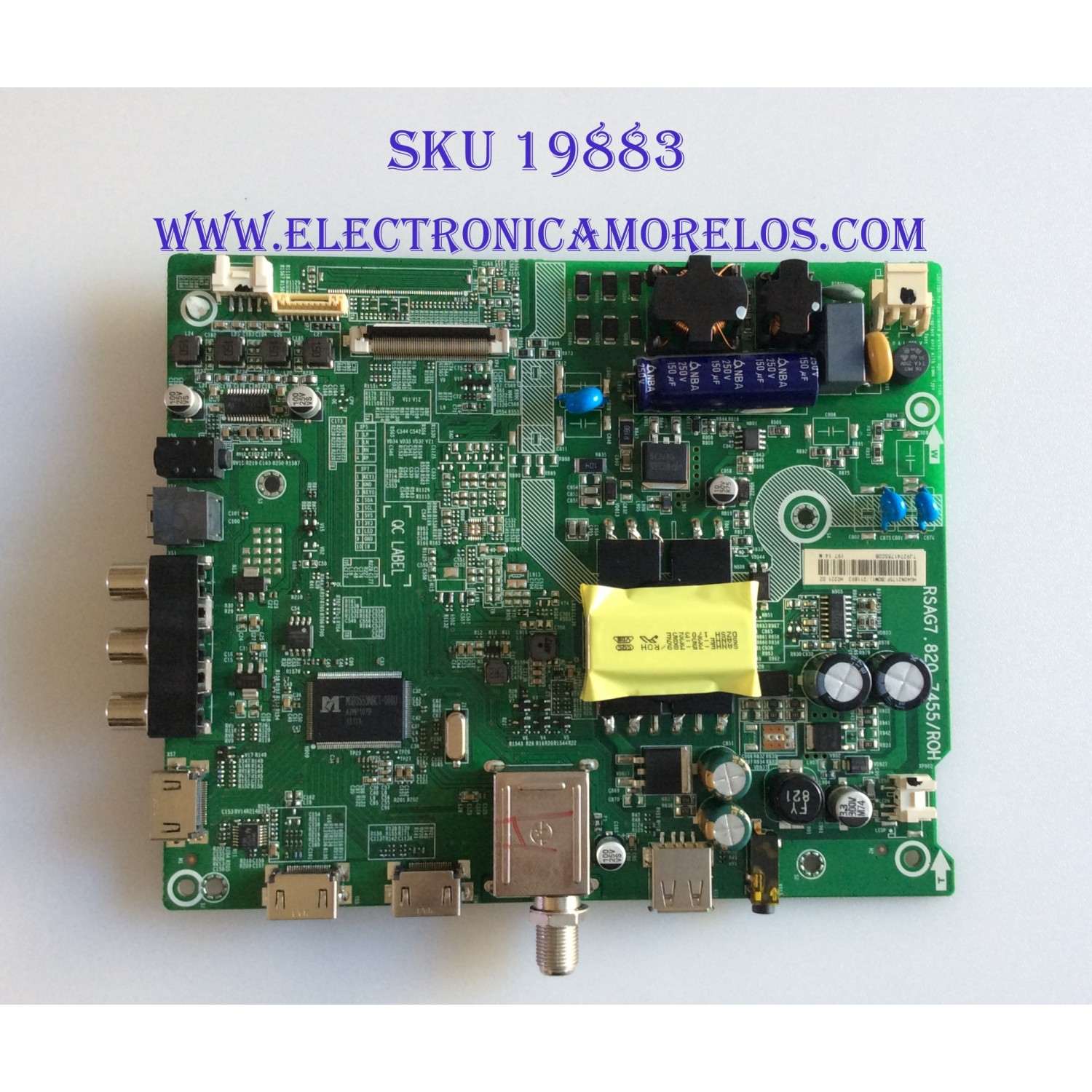 MAIN / FUENTE (COMBO) / INSIGNIA 211893 / RGSA7.820.7455/ROH / PANEL JHD396D5F01/SO/BBY/FM/ROH / MODELO NS-40D420NA18