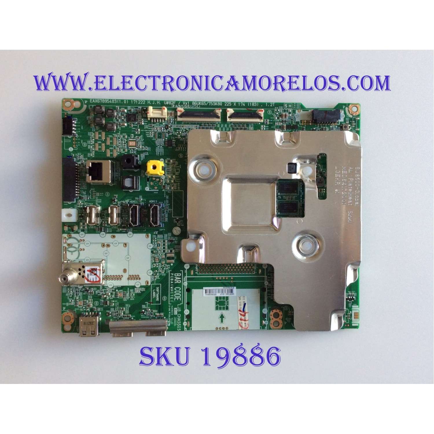 MAIN / LG EBT65200614 / EAX67895403(1.0)  / PANEL HC860DQF-SLUR1-2142 / MODELOS / 86UK6570PUB.BUSWLJR / 9A1L00F7 / 86UK6570PUB 9A1L00F7