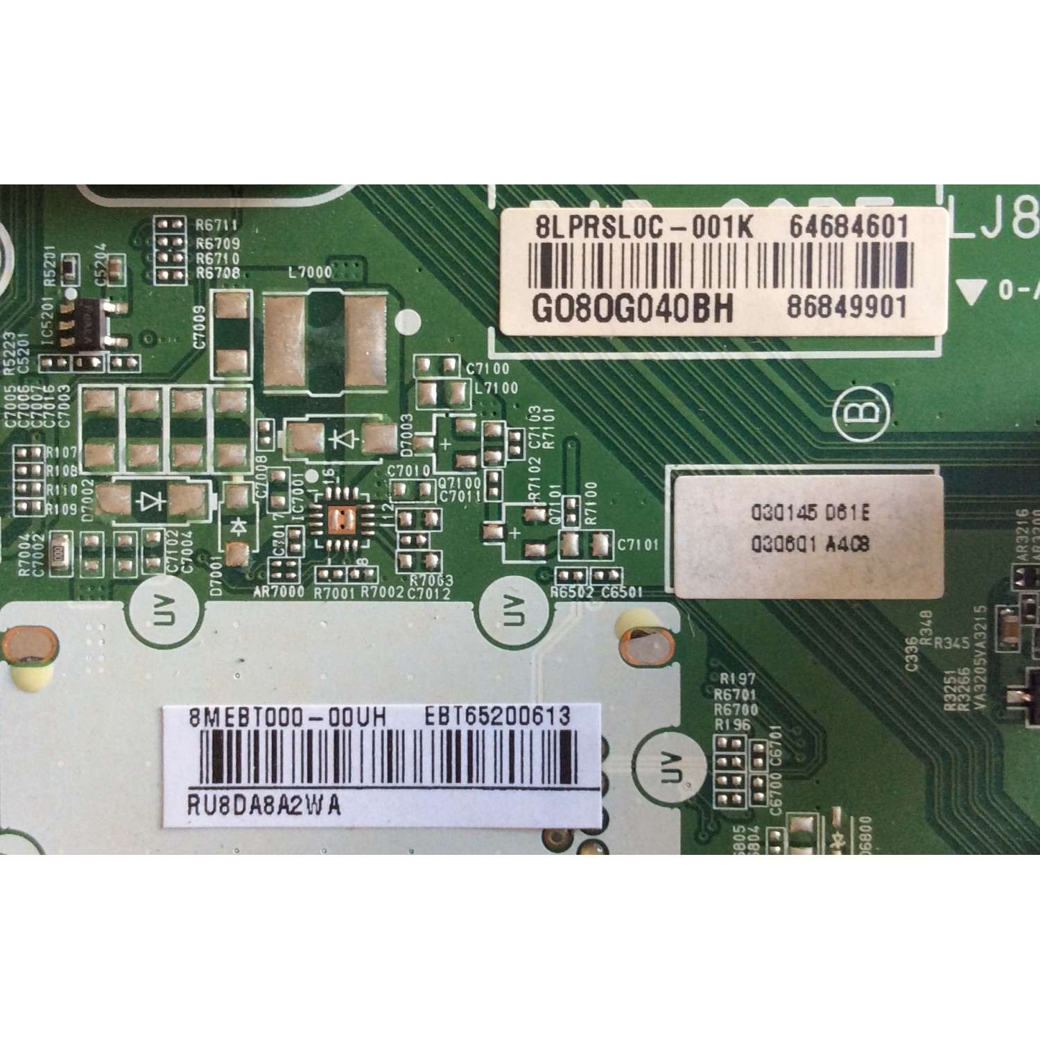 MAIN / LG EBT65200613 / EAX67895403(1.0) / 64684601 / 86849901 / PANEL HC860DQF-SLUR1-2142 / MODELO 86UK6570PUB 8M1L00SS / 86UK6570PUB.AUSWLJR  - Imagen 3