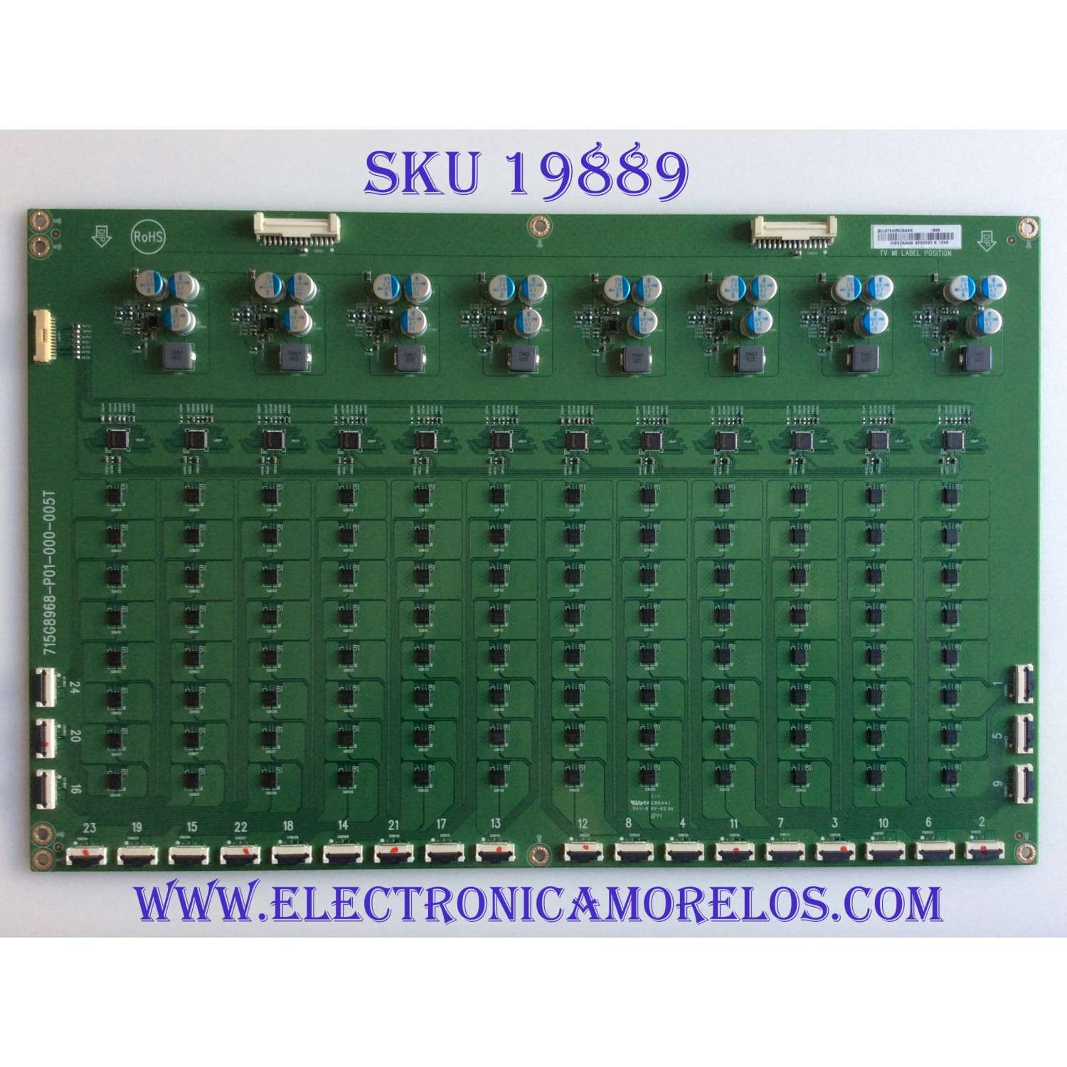 DRIVER / VIZIO LNTVHI26ZAAAN / 715G8968-P01-000-005T / PANEL T650QVF09.0 / DISPLAY T650QVN07.2 / MODELO PQ65-F1 LTMAXRLU