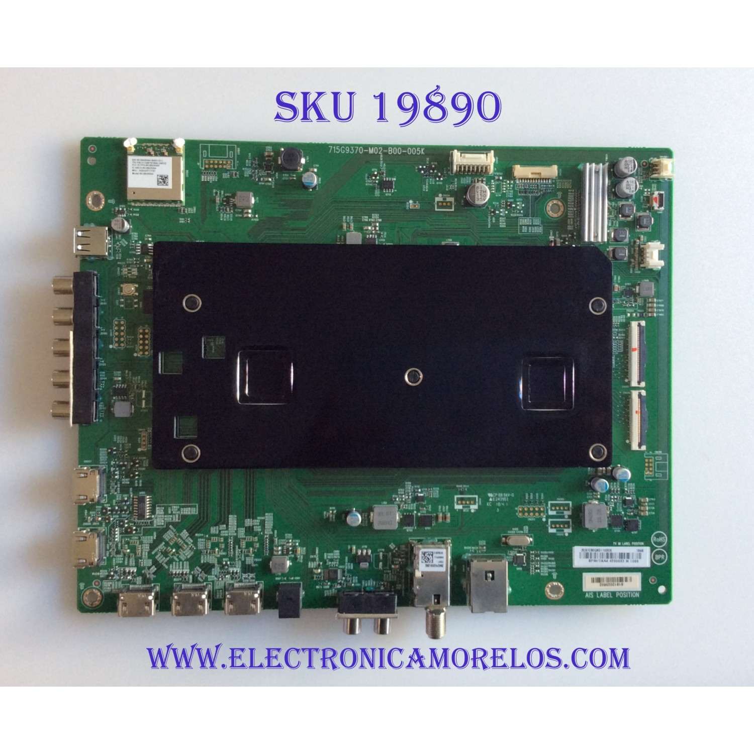 MAIN / VIZIO 756TXICB0QK011 / XICB0QK011 / 715G9370-M02-B00-005K / XICB0QK0110 / PANEL T650QVF9.0 / DISPLAY T650QVN07.2 / MODELOS PQ65-F1 LTMAXRLU / PQ65-F1 LTMAXRLV 