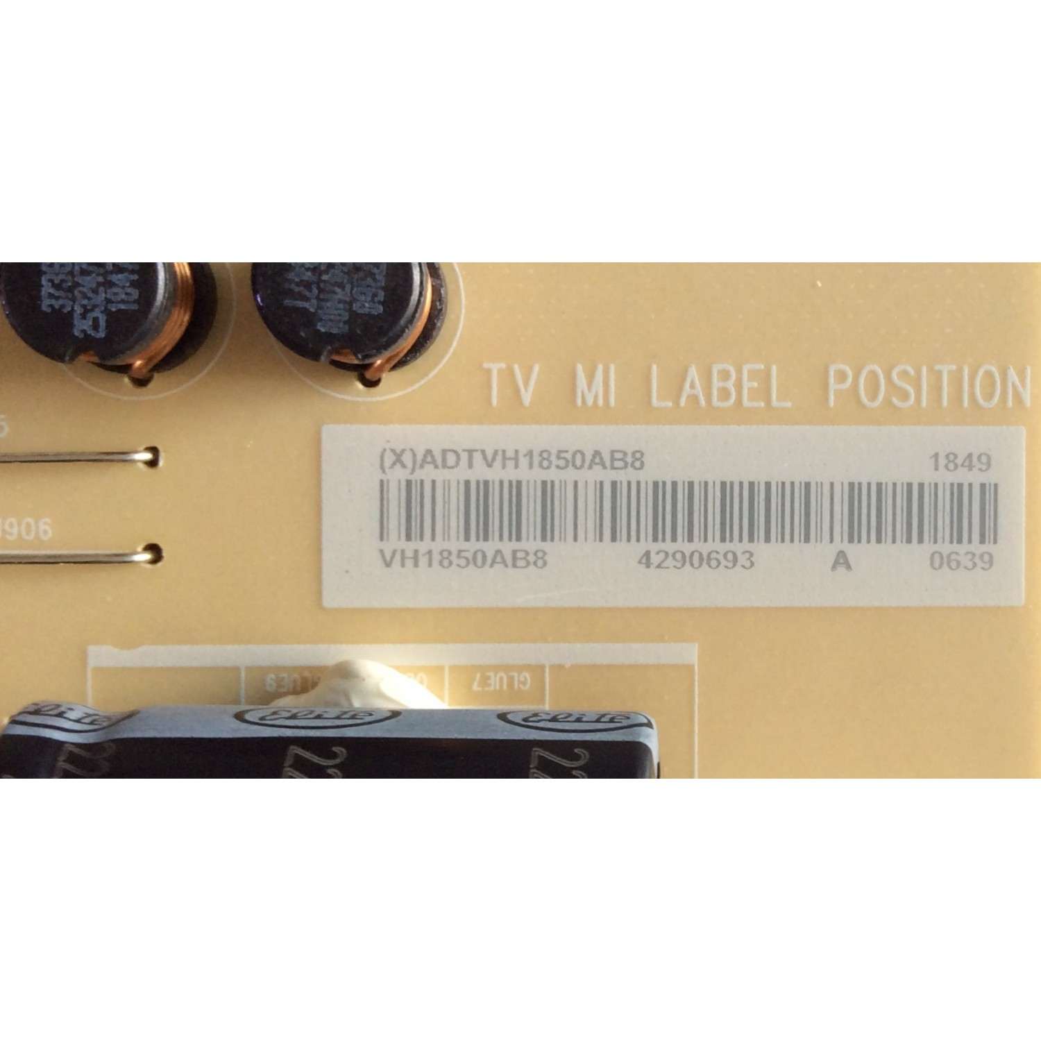 FUENTE DE PODER / VIZIO ADTVH1850AB8 / 715G9301-P02-000-003S / VH1850AB8 / PANEL T650QVF09.0 / MODELO PQ65-F1 LTMAXRLU - Imagen 3