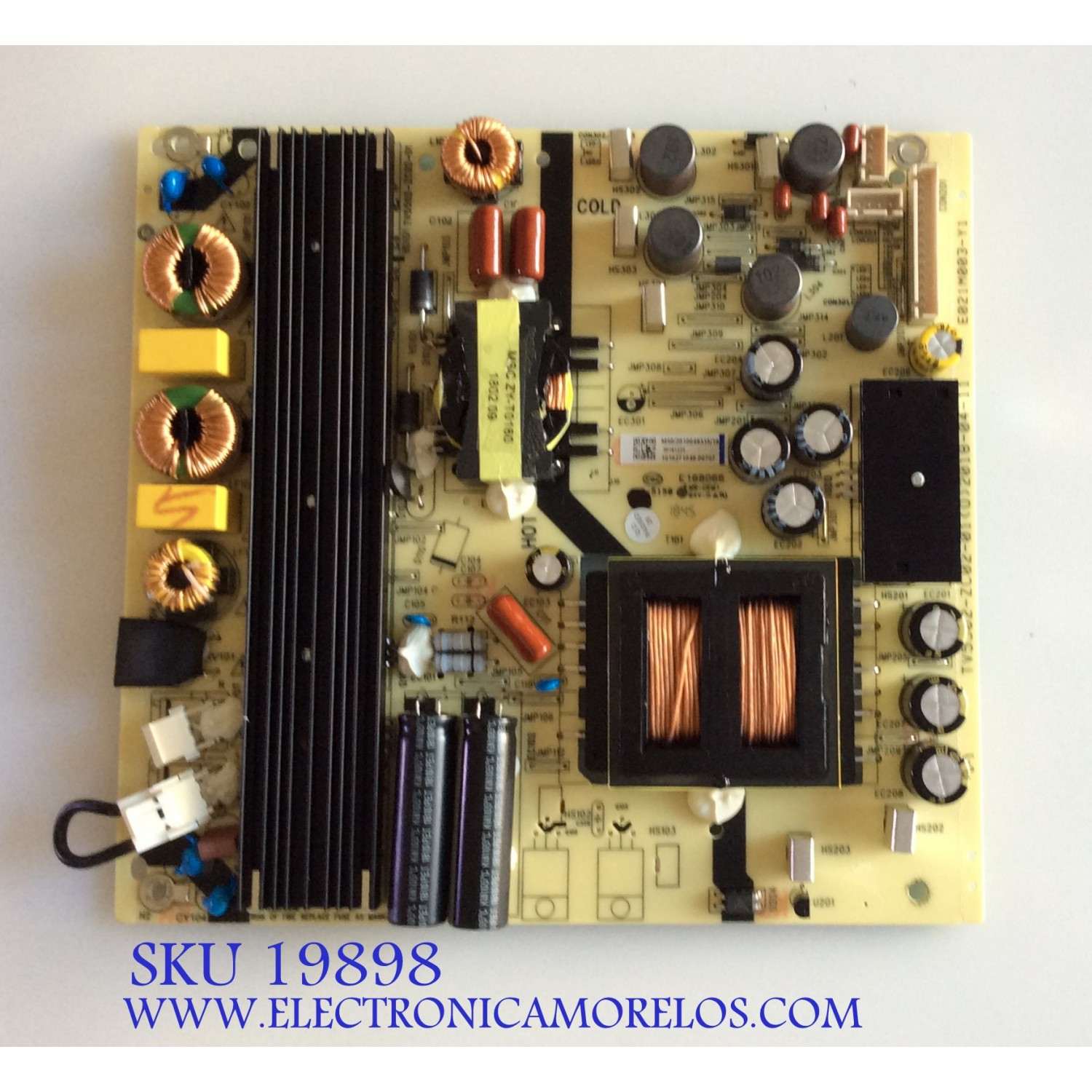 FUENTE DE PODER / JVC 1010271048 / 20181223 / TV5502-ZC02-01 / E168066 / M50/2010049335/10 / E021M003-Y1 / PANEL LSC650FN04 / MODELO LT-65MA877