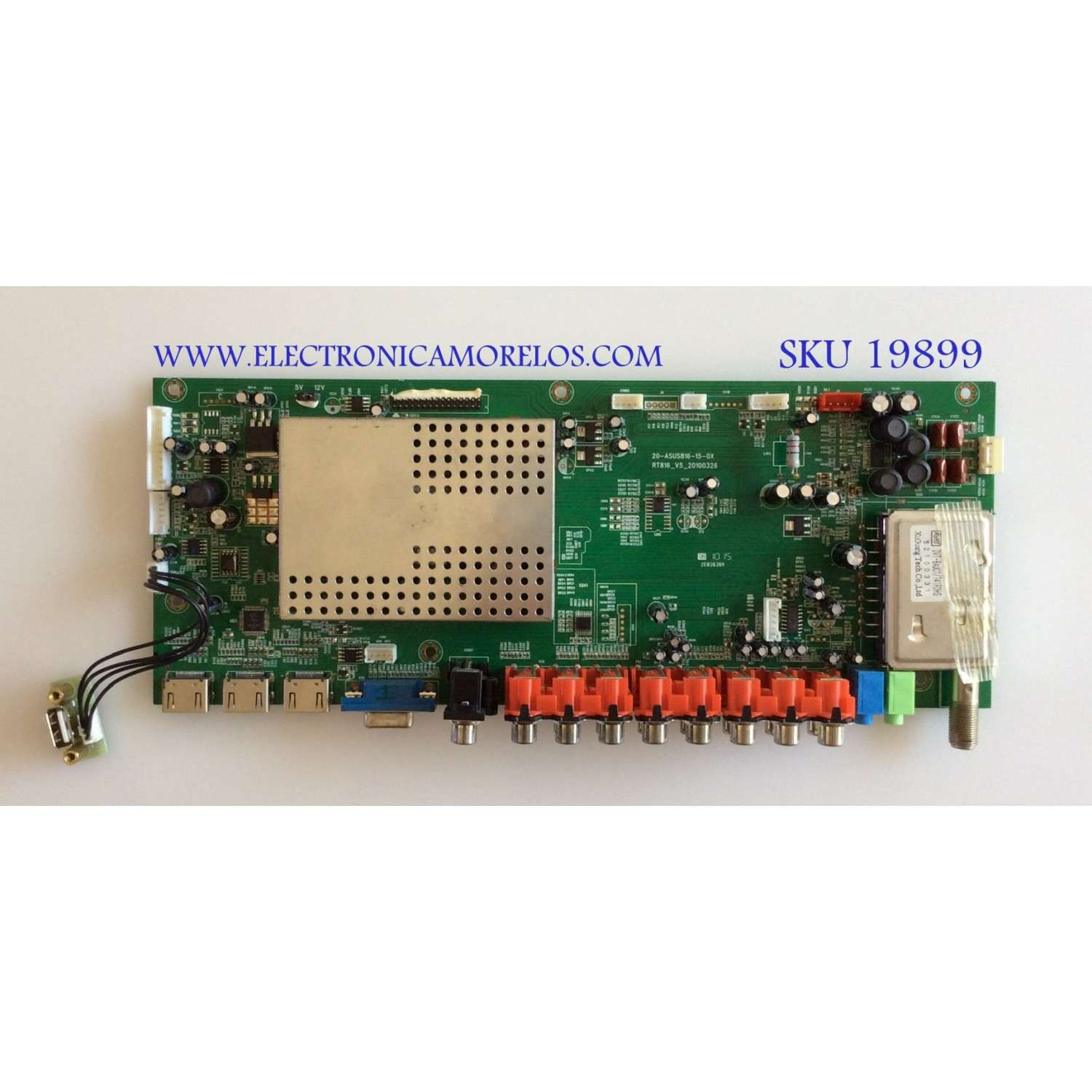 MAIN / ELEMENT TI10087-038 / 20-ASUS816-15-0X / RT816_V5_20100326 / 1.B.08.030000467 / RT816S / PANEL V315BH1-LH3 REV B1 / MODELOS ELEFW3916 / ELDFT321