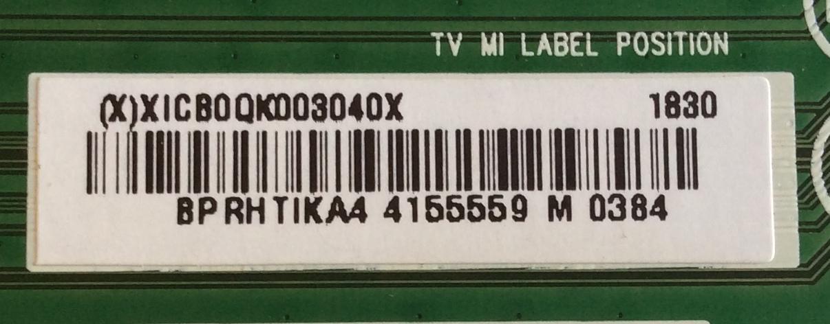 MAIN / VIZIO / XICB0QK003 / 756XICB0QK003 / 715G9370-M02-B00-005K / (X)XICB0QK003040X / S1807006530 / E243951 / PANEL T650QVF09.0  XXXXX / MODELO PQ65-F1 LTMAXRKU - Imagen 3
