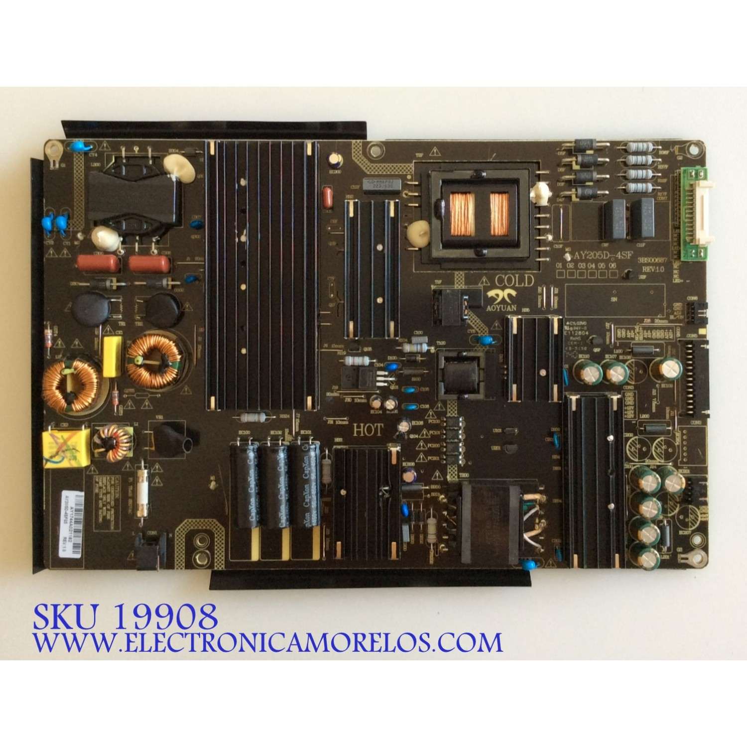 FUENTE DE PODER / HAIER 8142132110059 / AY205D-4SF05 / 3BS00687 / PANEL LSC650FN09 / MODELOS 65UFC2500 / 65UG2500