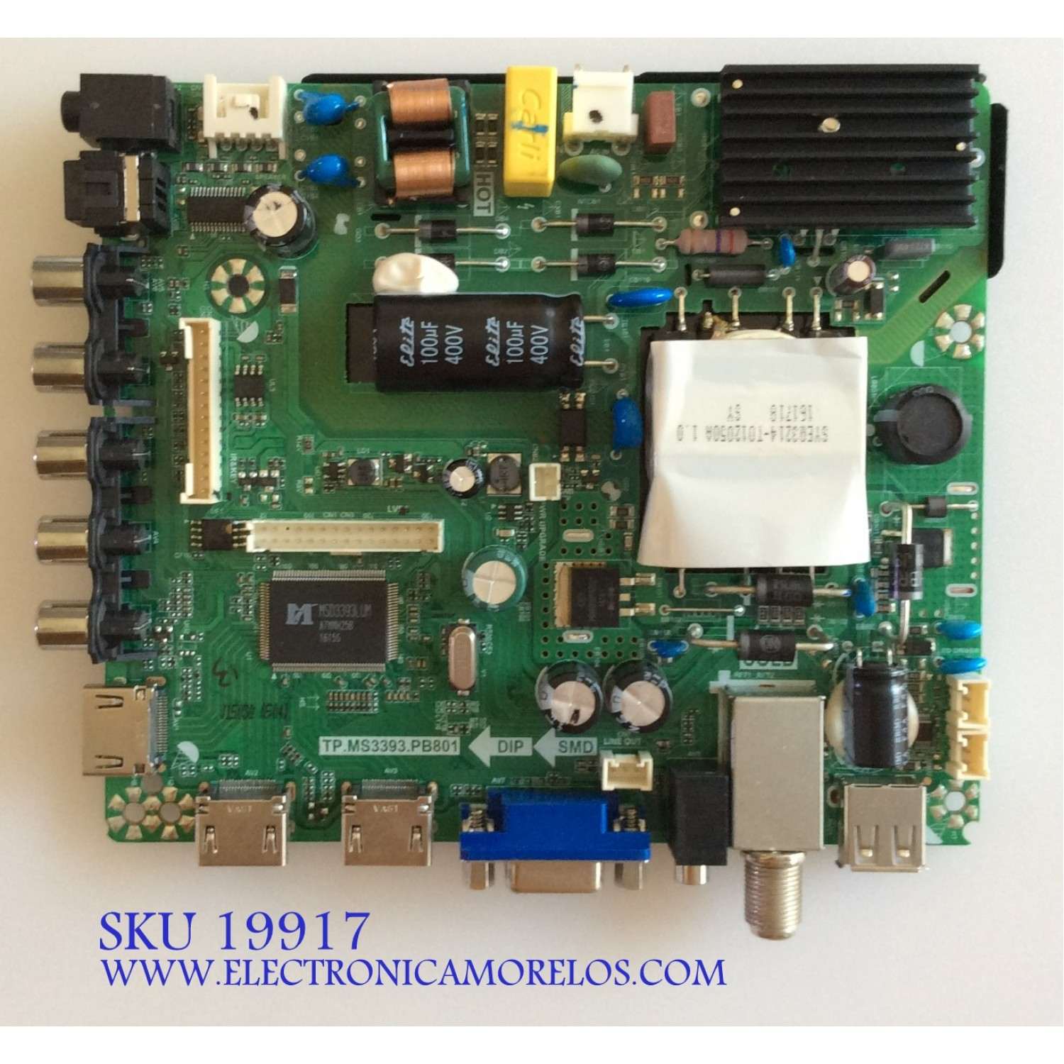 MAIN / FUENTE (COMBO) / ELEMENT K16041503 / TP.MS3393.PB801 / 20160426_143111 / SY16170 / 06NBX / PANEL T390XVN01.0 / MODELO ELEFW3916