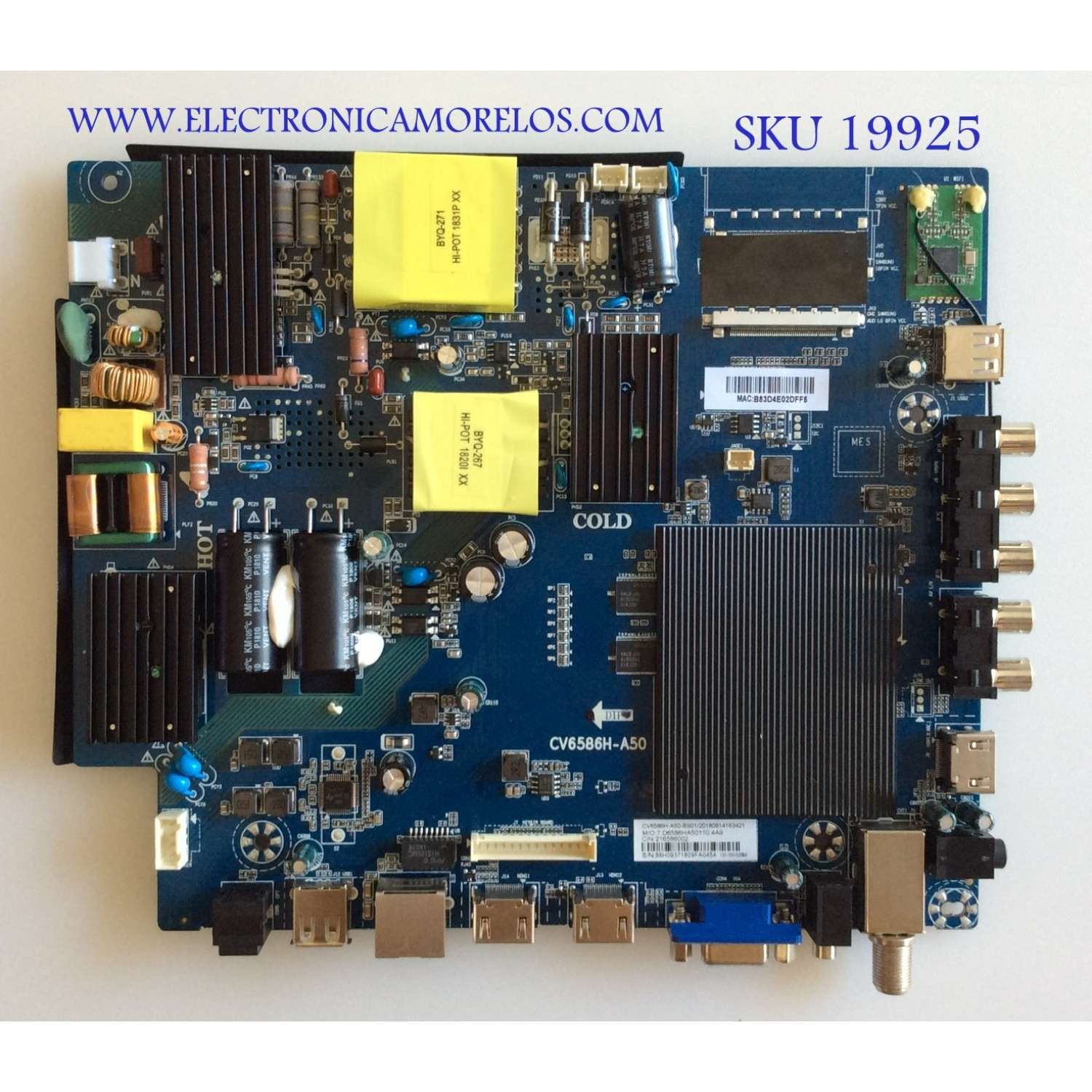 MAIN / FUENTE (COMBO) / RCA / RNSMU5536-B-MAIN-V1 / W450N5004 / CV6586H-A50 / 7.D6586HA50110.4AB / 216586002 / PANEL LK550RA1A08 / MODELO RNSMU5536-B