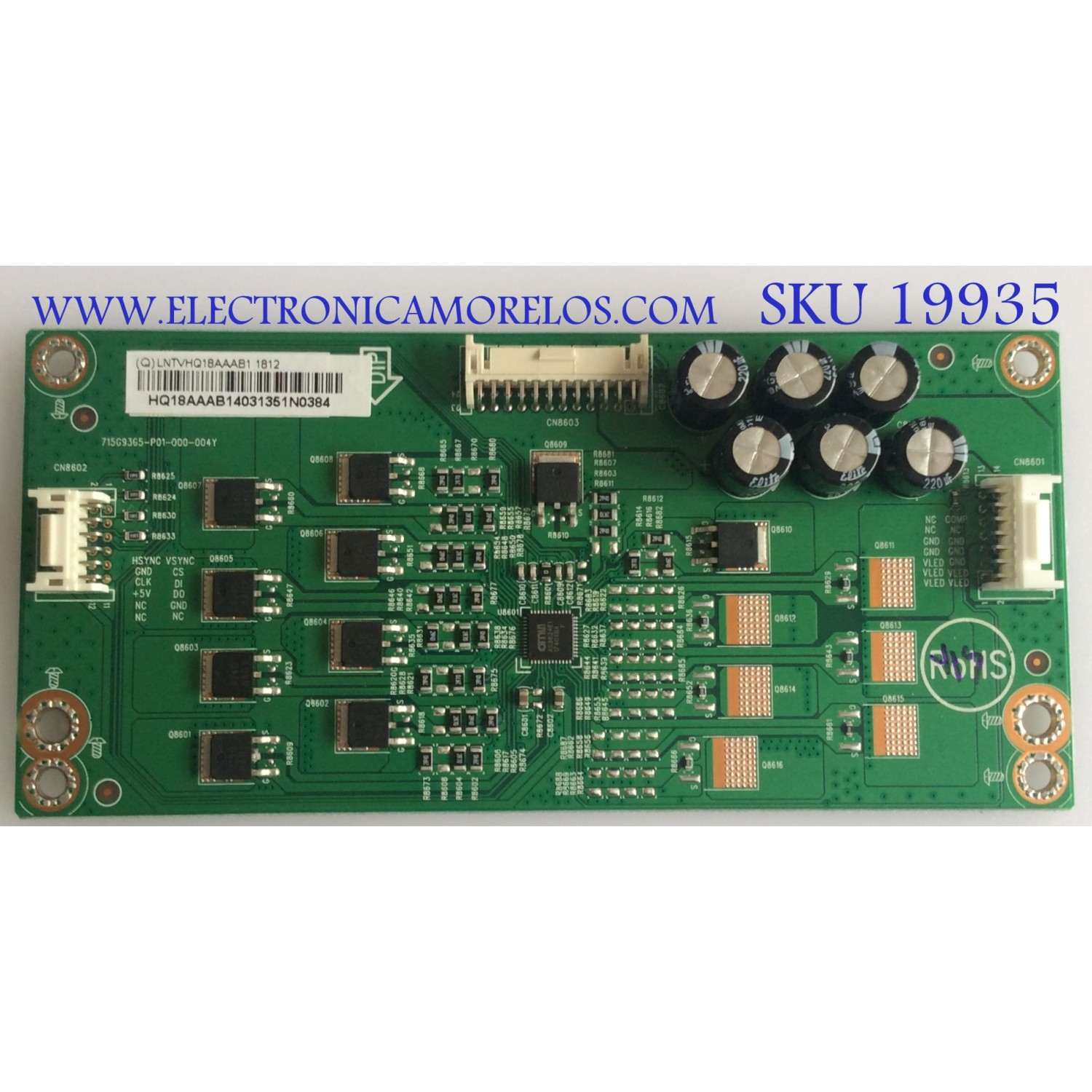 LED DRIVER / LNTVHQ18AAAB1 / 715G9365-P01-000-004Y / (Q)LNTVHQ18AAAB1 / PANEL TPT430U3 -QVN03.U REV.S0B0J / MODELOS E43-F1 LTMWWTMU / E43-F1 LTTWWTKU / E43-F1 LTMWWTLU