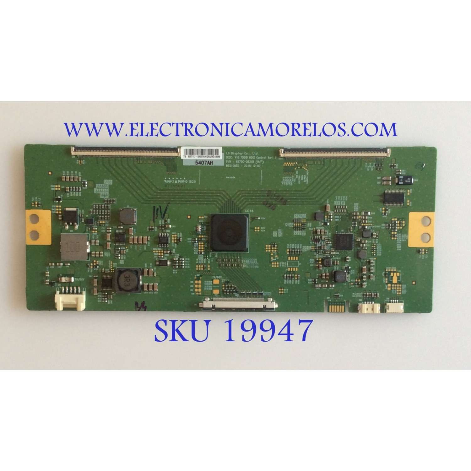 T-CON / VIZIO / 6871L-5407A / 6870C-0631B / 054.25006.0511 / 6871L-5407A / MODELOS E75-E1 LTM7GROT E75-F2 LWZJWWMU
