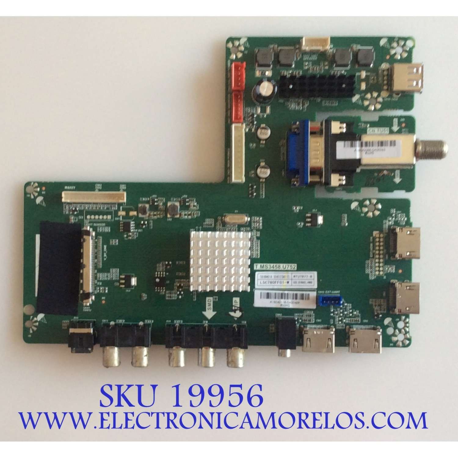 MAIN / RCA / A18042118 / LSC780FF01-W / T.MS3458.U752 / T201804011A / PANEL LSC780FF01-W01 / MODELO RTU7877-B