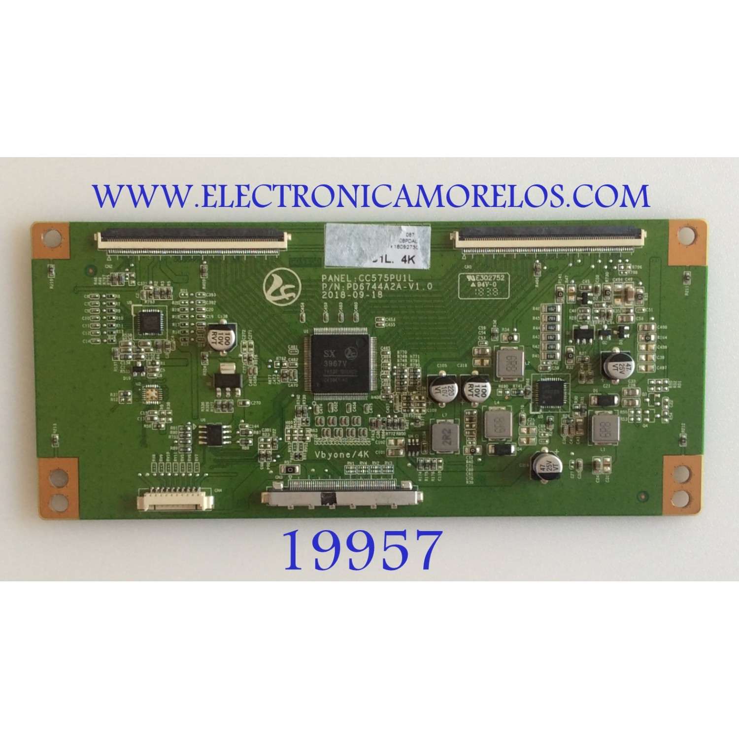 T-CON / RCA / PD6744A2A-V1.0 / CC575PU1L / PD6744A2A-V1.0 / PANEL LK550RA1A08 / MODELO RNSMU5036-B