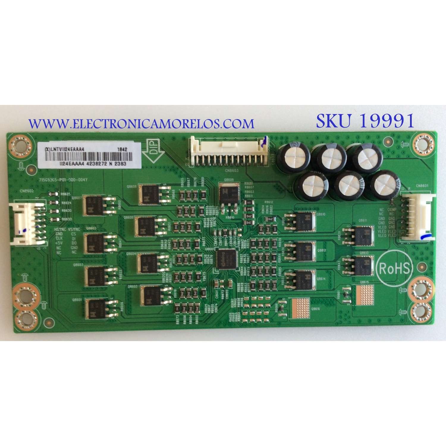 LED DRIVER / VIZIO /LNTVII24EAAA4 / 715G9365-P01-000-004Y / (X)LNTVII24EAAA4 / PANEL TPT650J1-QUBN90.K   REV:98POE / MODELO E65-F1 LTMUWVLU