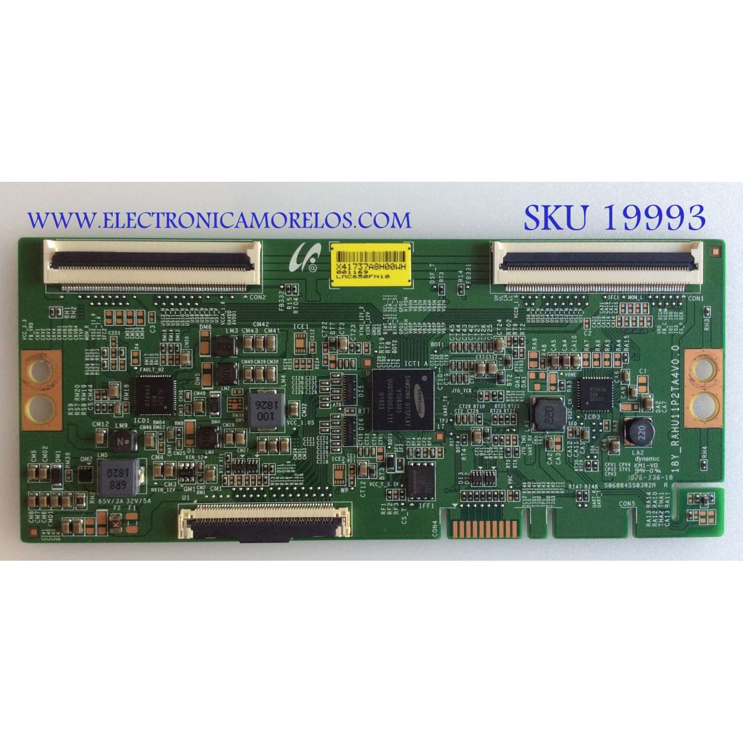 T-CON / VIZIO / LJ94-41737A / 18Y_RAHU11P2TA4V0.0 / X41737A / 41737A / LMC650FN10 / PANEL LSC650FN10-601 / MODELO M65-F0 LAUSXAKU 