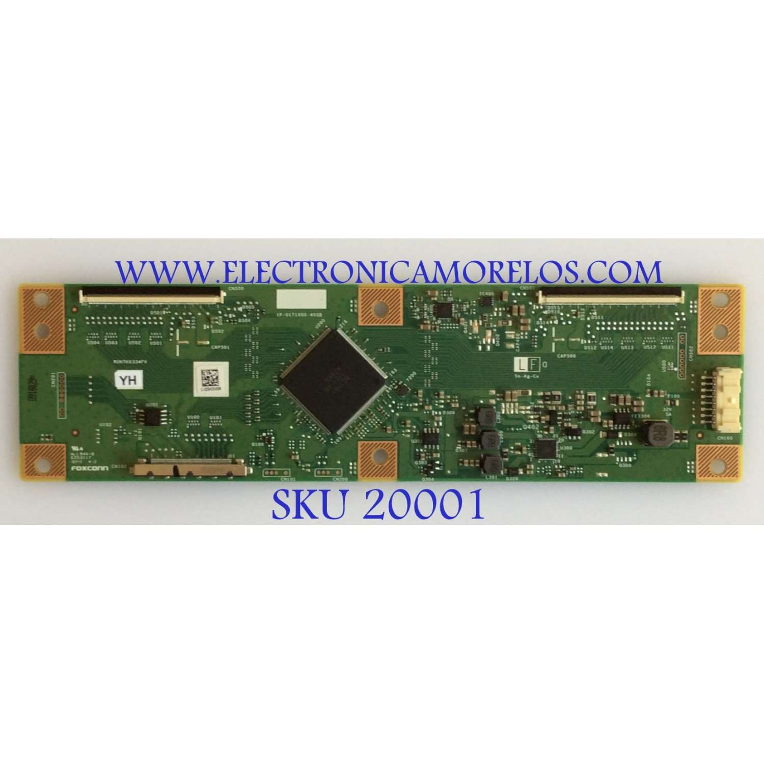 T-CON PARA TV SEIKI / PROSCAN / NUMERO DE PARTE RUNTK0334FVYH / 1P-0171X00-40SB / RUNTK0334FV / PANEL JE601R3HB / MODELOS SC-60UK850N / PLED6055-UHD