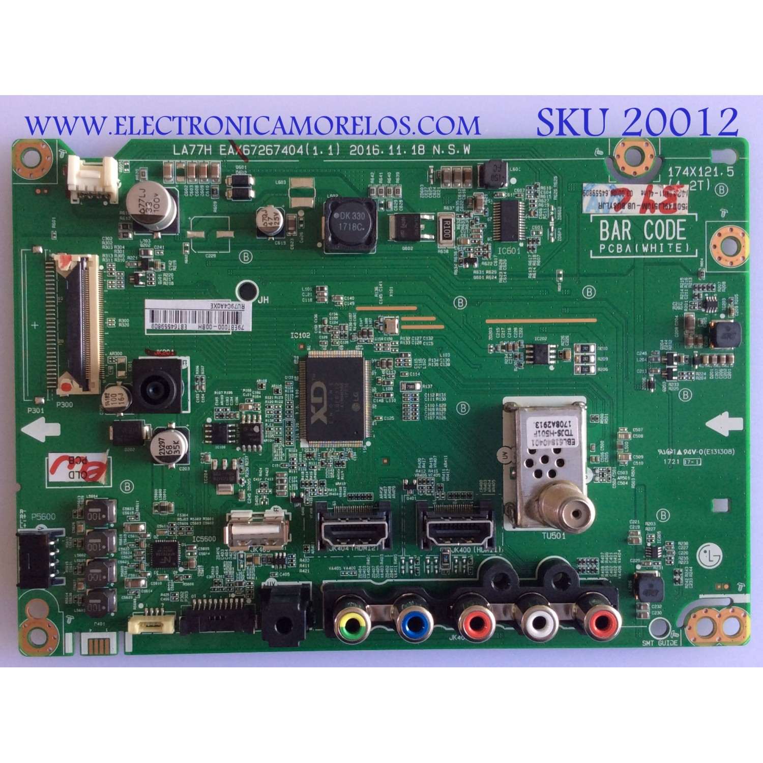 MAIN / LG / EBT64559809 / EAX67267404(1.1) / EAX67267405 (1.0) / PANEL LC490DUE (FJ)(A1) / MODELO 49LJ510M-UB.BUSYLJR