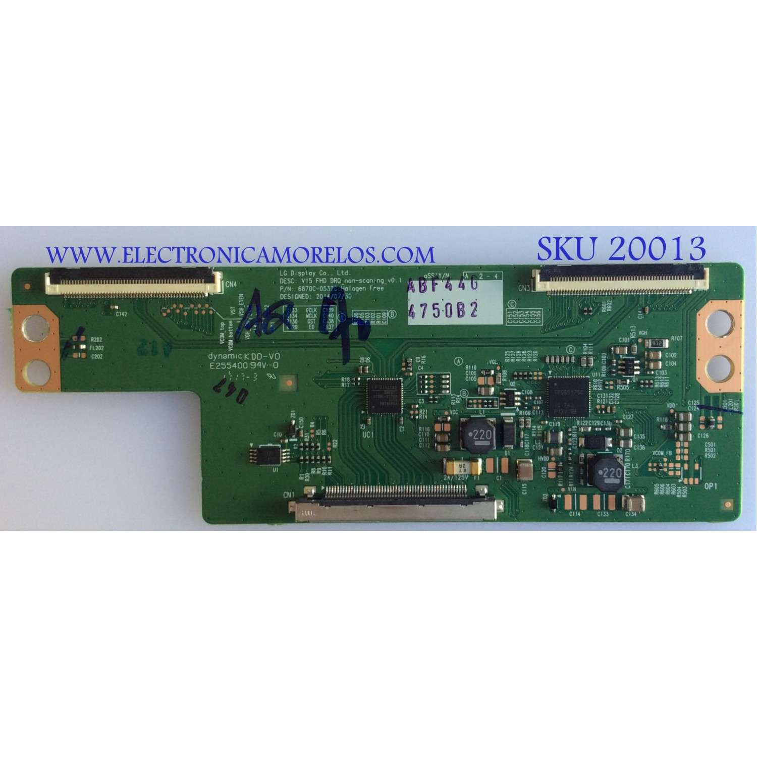 T-CON / LG / 6871L-4750B / 6870C-0532C / E255400  94-0 / PANEL LC490DUE (FJ)(A1) / 49LJ510M-UB.BUSYLJR 