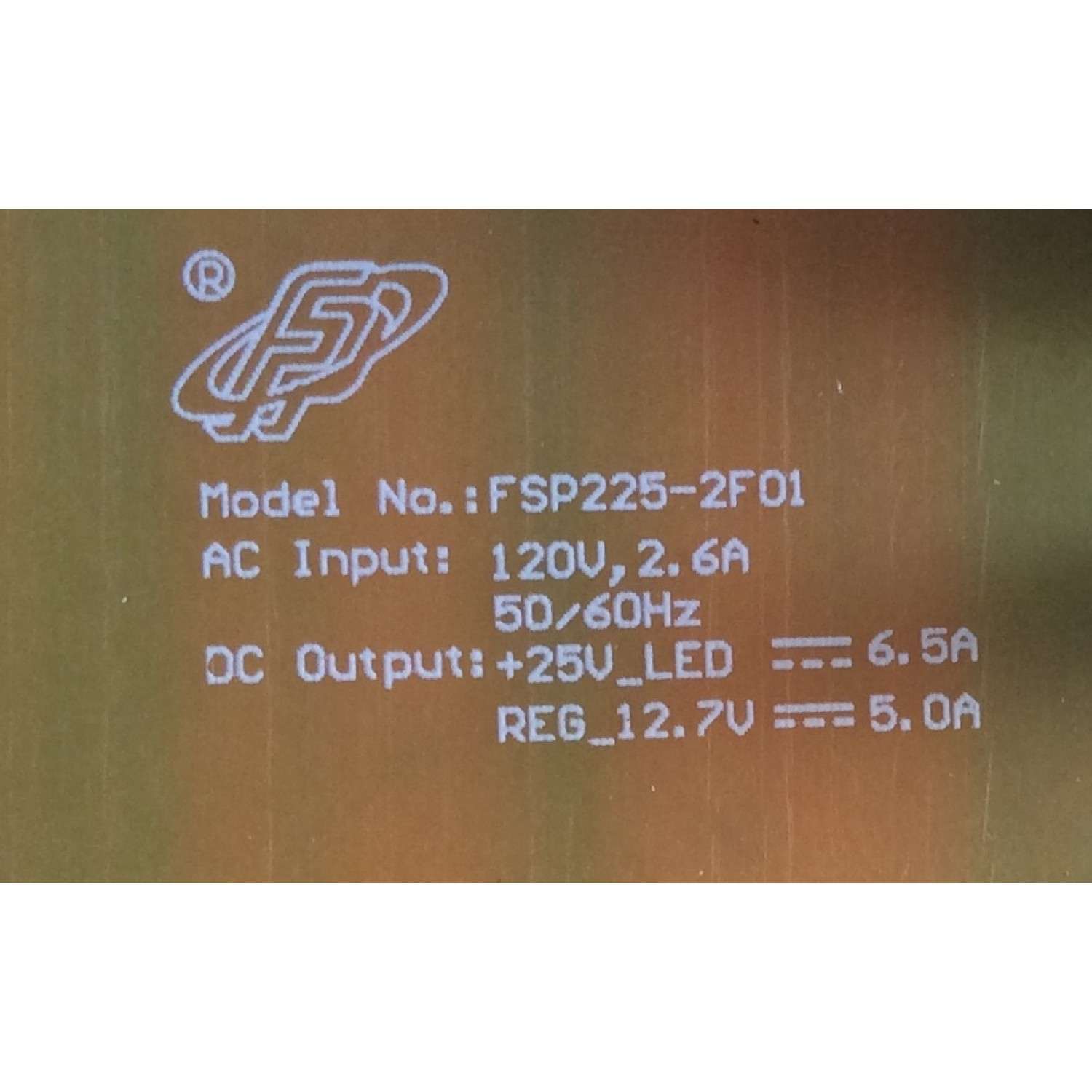 FUENTE DE PODER / VIZIO 056.04225.G041 / 05604225G041 / FSP225-2F01 / MODELOS E75-F2 LWZ2WWMU / E75-F2 LWZJWWMU  - Imagen 2
