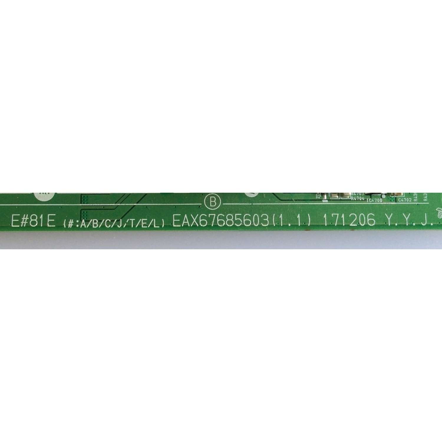 MAIN / LG / EBT64605801 / EAX67685603 / 8J1L00LC-0005 / PANEL LE550AQD (LL)(A1) / MODELO OLED55E8PUA.AUSWLH - Imagen 2