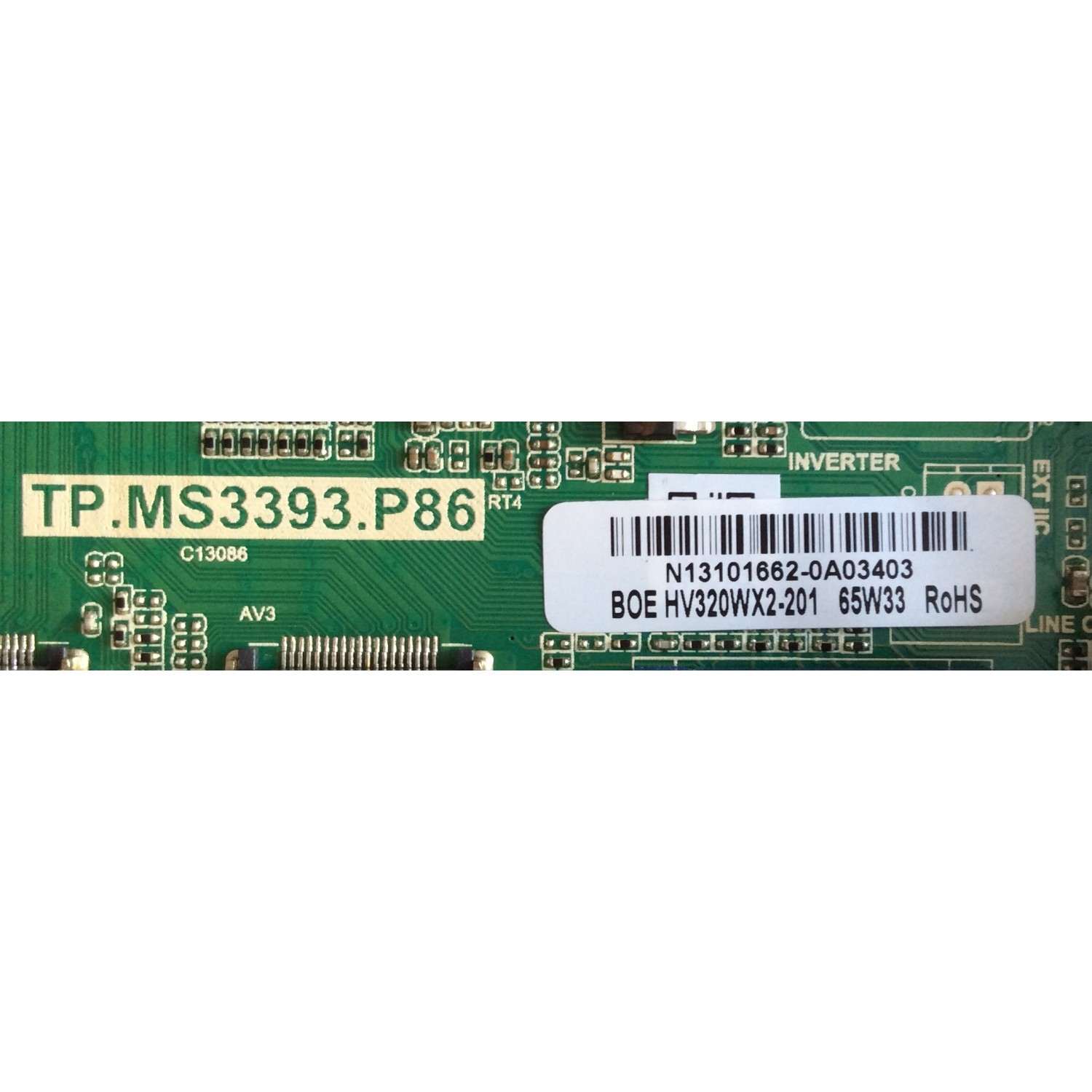 MAIN/FUENTE (COMBO)/UPSTAR/N13101662/TP.MS3393.P86/82.2000026/PANEL BOE  HV320WX2-201/ MODELO P32EWX6 - Imagen 2