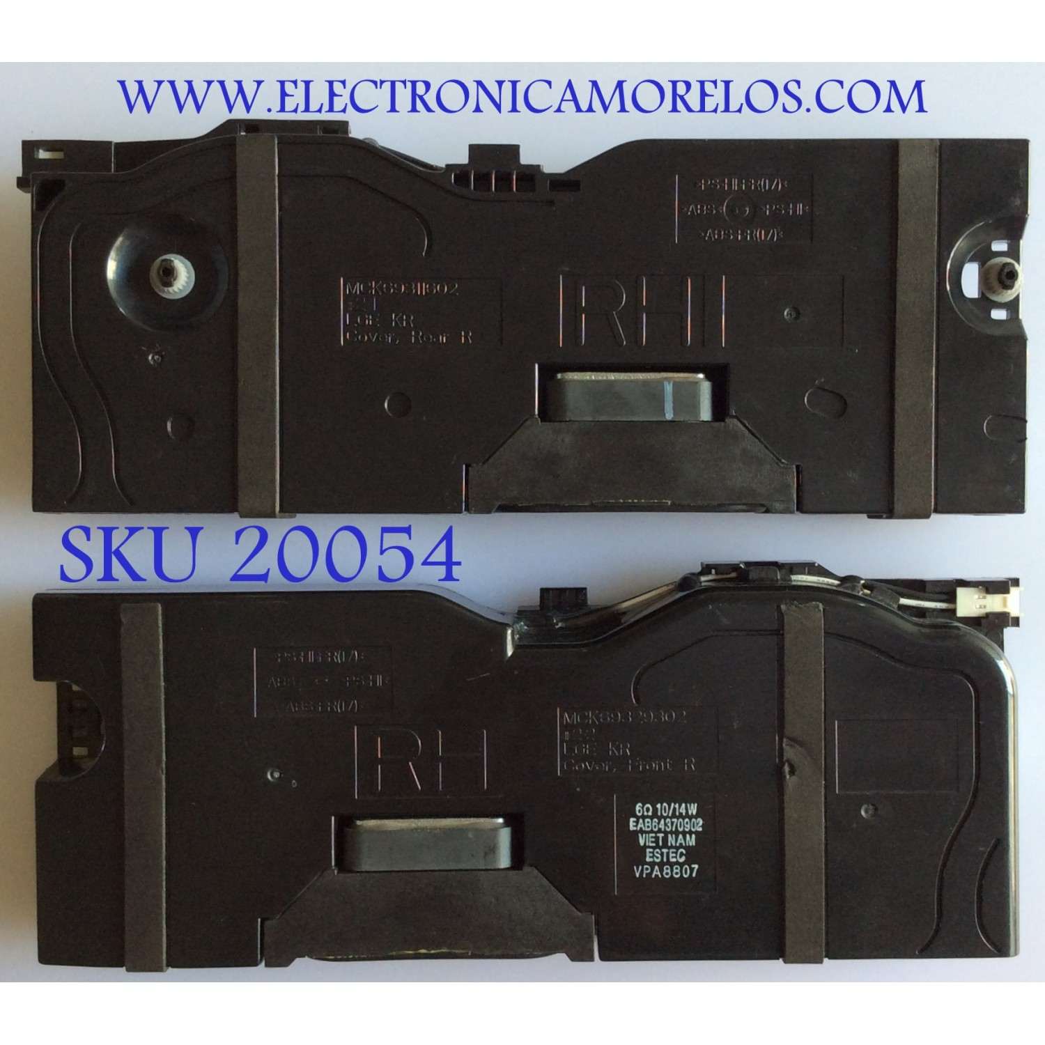 BOCINAS PARA TV / LG EAB64370902 / EAB64370901 / MCK69329302 / MCK69329301 / MCK69311602 / MCK69311601 / VPA8807 / VPA8809 / MODELO 86UK6570PUB