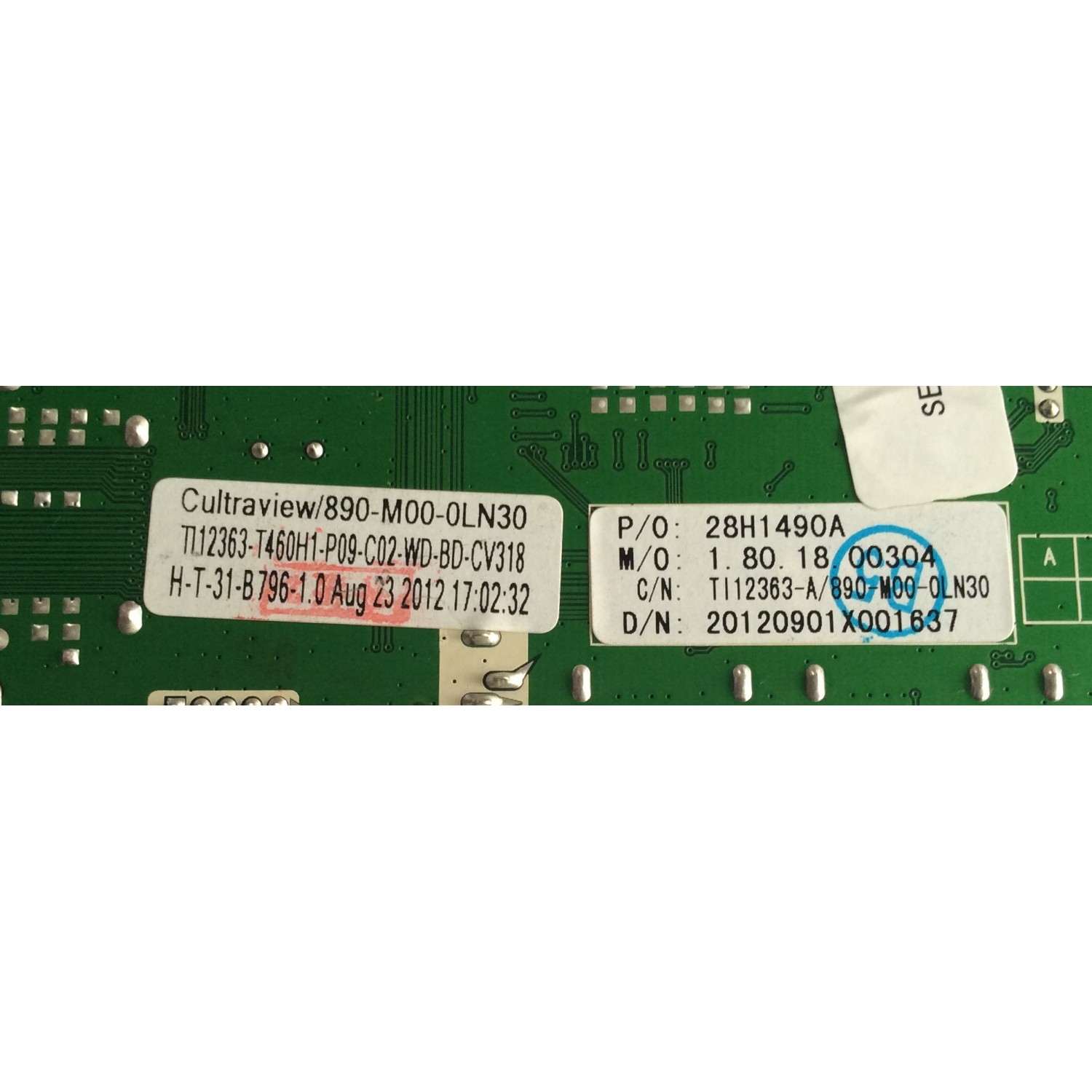MAIN / WESTINGHOUSE / TI12363 / CV318H-T / 28H1490A / 890-M00-0LN30 / PANEL T460H1-P09-C02 / MODELO CW46T9FW TW-73711-T046B - Imagen 2