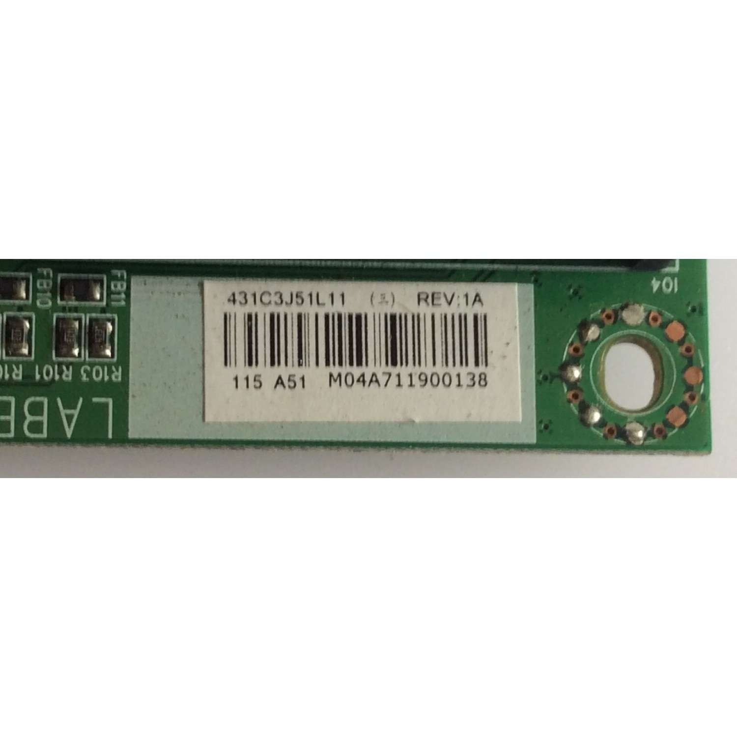 MAIN PARA TV TOSHIBA ORIGINAL / NUMERO DE PARTE 75023541 / STJ32T / VTV-L32709 / 431C3J51L11 / 461C3J51L11 / PANEL V400H1-L10 Rev.C1 / MODELO 40E210U - Imagen 3