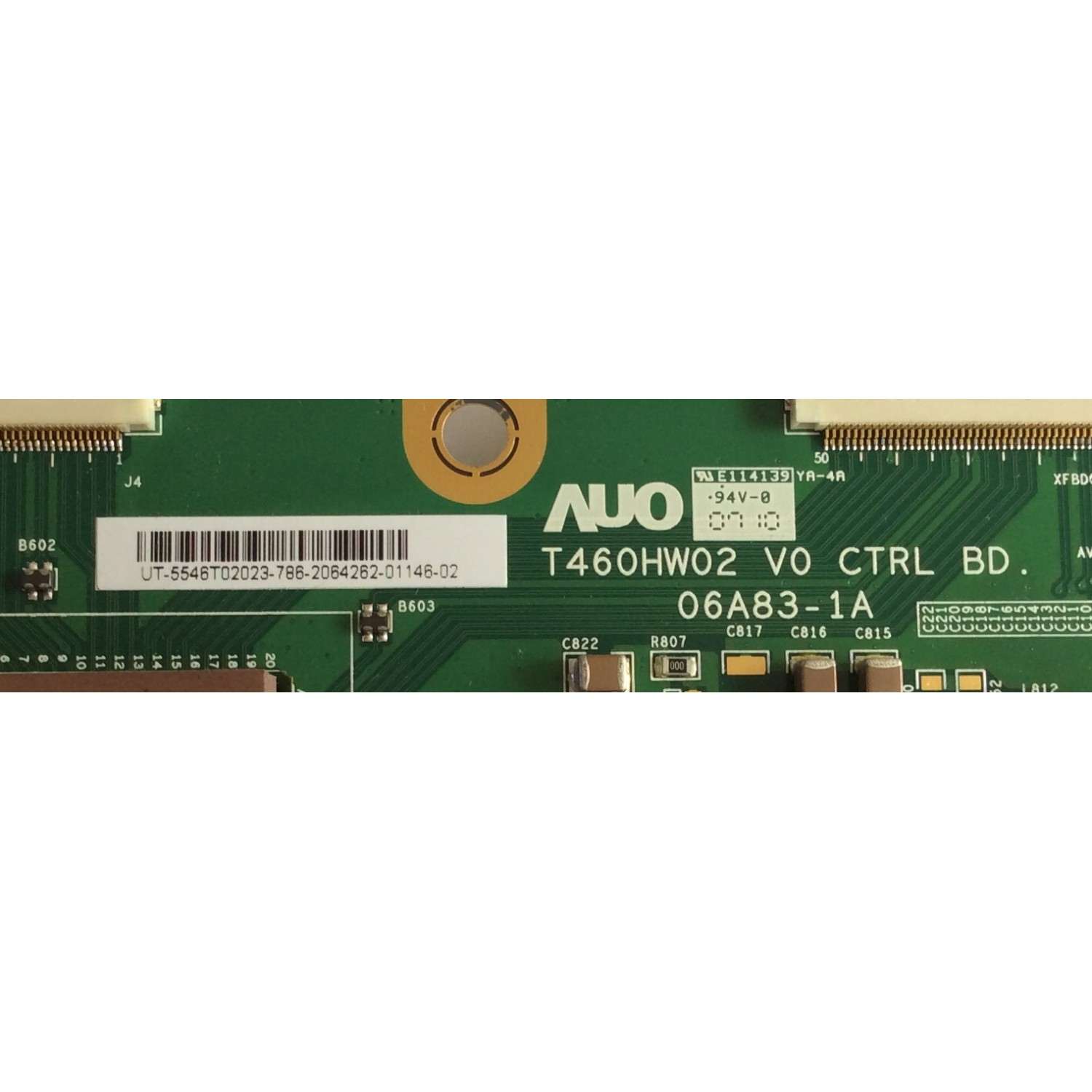 T-CON / SCEPTRE / 55.46T02.023 / T460HW02 V0 / 06A83-1A / PANEL T460HW02 V1 / MODELO X46BV-FULLHD - Imagen 2