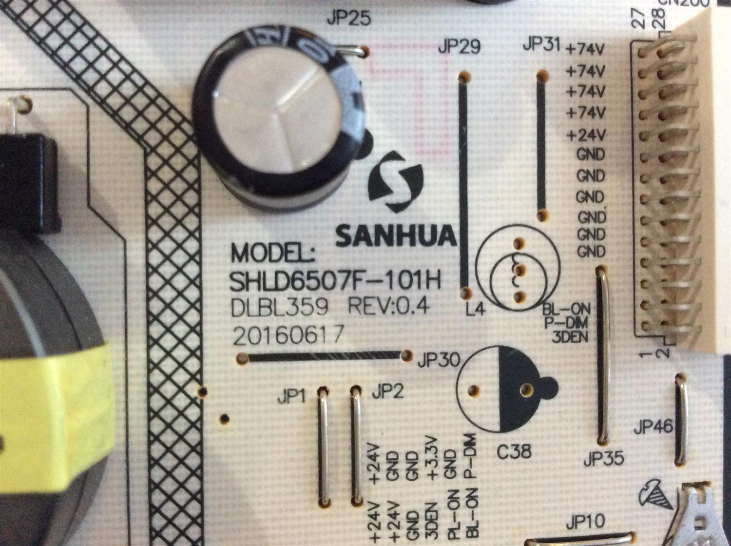 "FUENTE DE PODER / HITACHI / 81-PBE065-H902 / SHLD6507F03-101H / DLBL359 / MODELO 65R80 " - Imagen 2