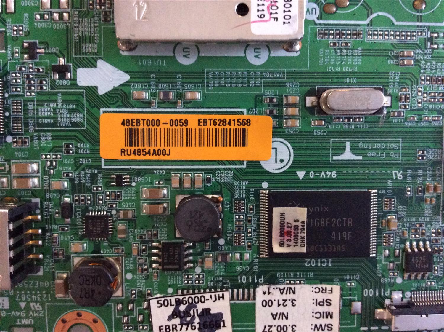MAIN/LG/EBT62841568/EAX65391004/EBR77616661/PANEL NC500DUN  VXBP1/MODELO 50LB6000-UH.BUSJLJR - Imagen 3