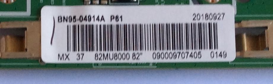 T-CON / SAMSUNG / BN95-04914A / BN97-14234A / BN41-02625A / PANEL CY-QN082FLLV2H / MODELO QN82Q65FNB FA01 - Imagen 2