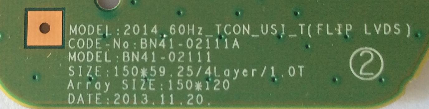 T-CON / SAMSUNG / BN96-30143A / BN41-02111A / BN97-07969D / PANEL'S CY-GH032BGLV2H / CY-GH032BHLV2H / MODELOS UN32H5500AFXZA TS01 / LH32DMDPLGA/ZA SS01 / HG32CN690DFXZA TD01 - Imagen 2