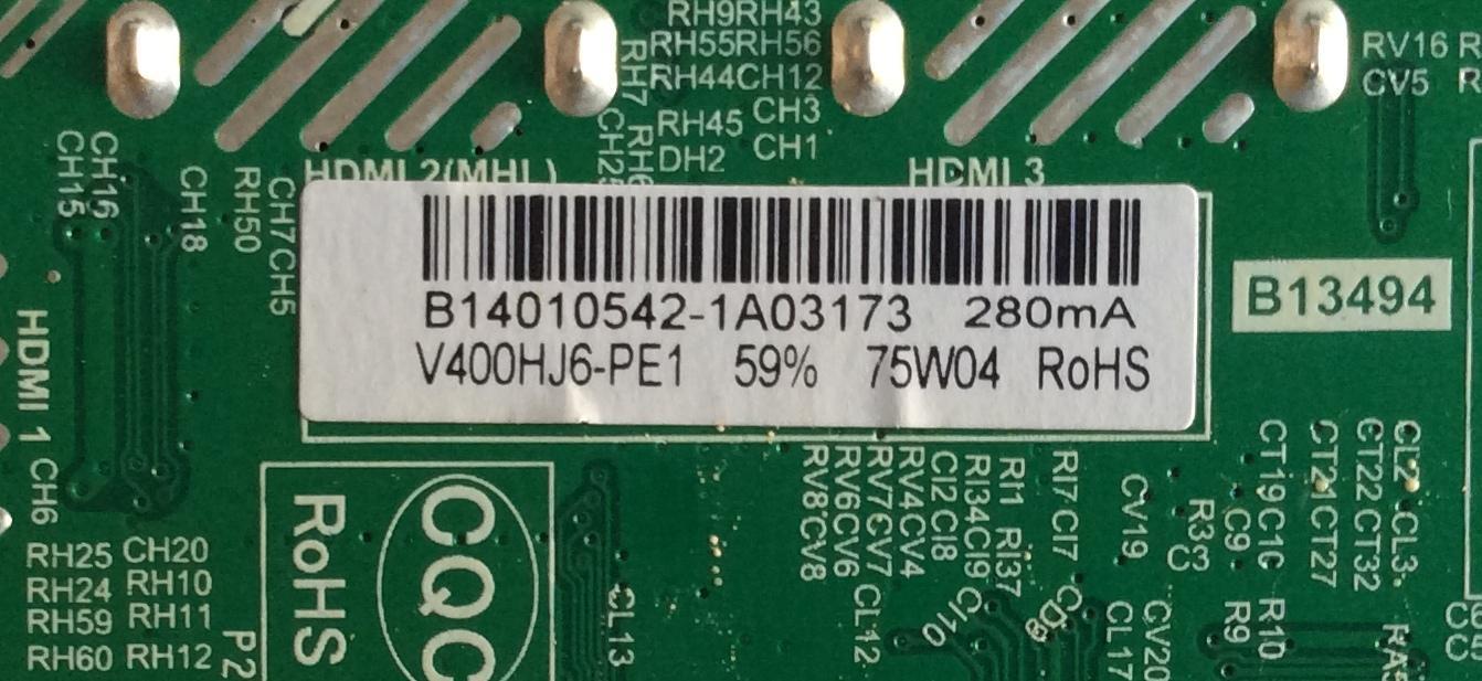 MAIN / FUENTE / (COMBO) / WESTINGHOUSE / B14010542 / TP.MS3393.PB851 / PANEL V400HJ6-PE1 / MODELO DWM40F1Y1 - Imagen 2