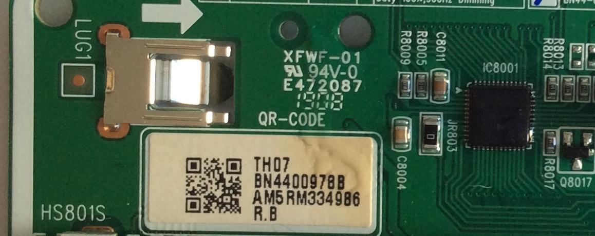 LED DRIVER / SAMSUNG / BN44-00978B / RM3349B6 / PANEL CY-TR055FLLV3H / MODELO QN55Q70RAFXZA FA01 / QRQ70 - Imagen 2