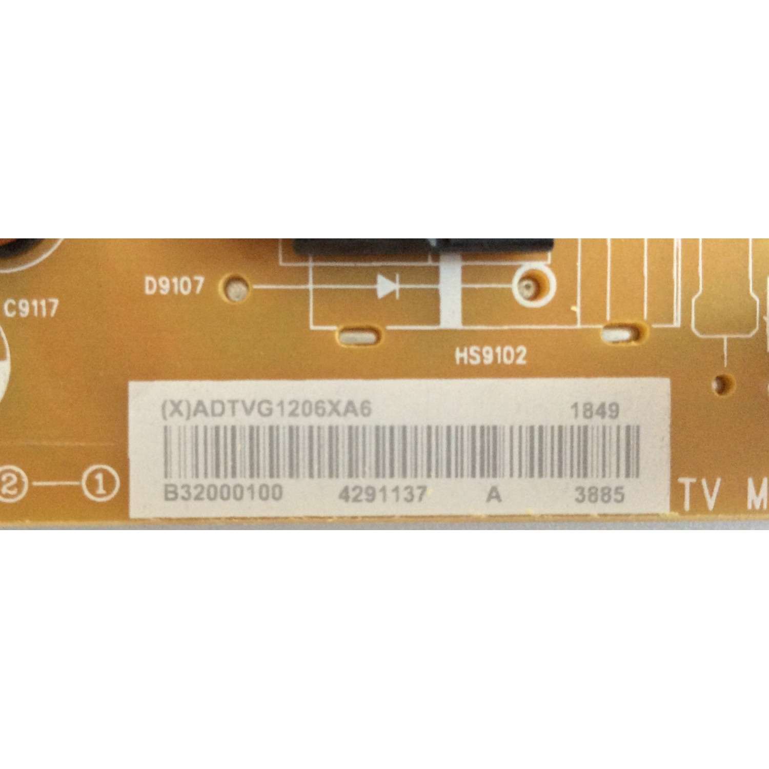 FUENTE DE PODER / VIZIO / ADTVG1206XA6 / 715GA182-P01-000-002S / (X)ADTVG1206XA6 / PANEL TPT320B5-FHBN0.K REV. 49P2AN / MODELO D32-F1 LTQUVMQU - Imagen 4