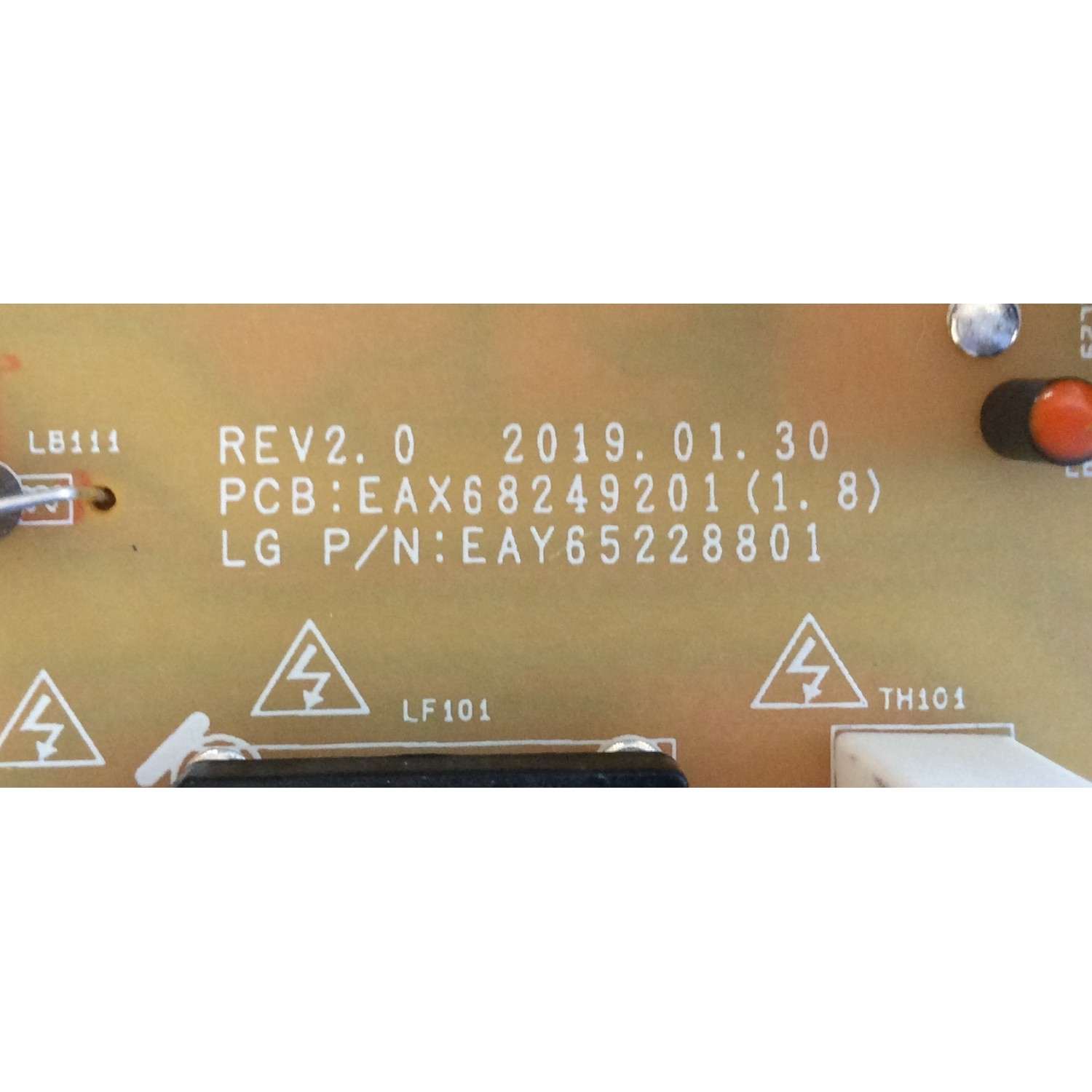 FUENTE DE PODER / LG / EAY65228801 / EAX68249201(1.8) / LGP50T-19U1 / MODELO 50UM7300AUE.BUSJLJM - Imagen 3
