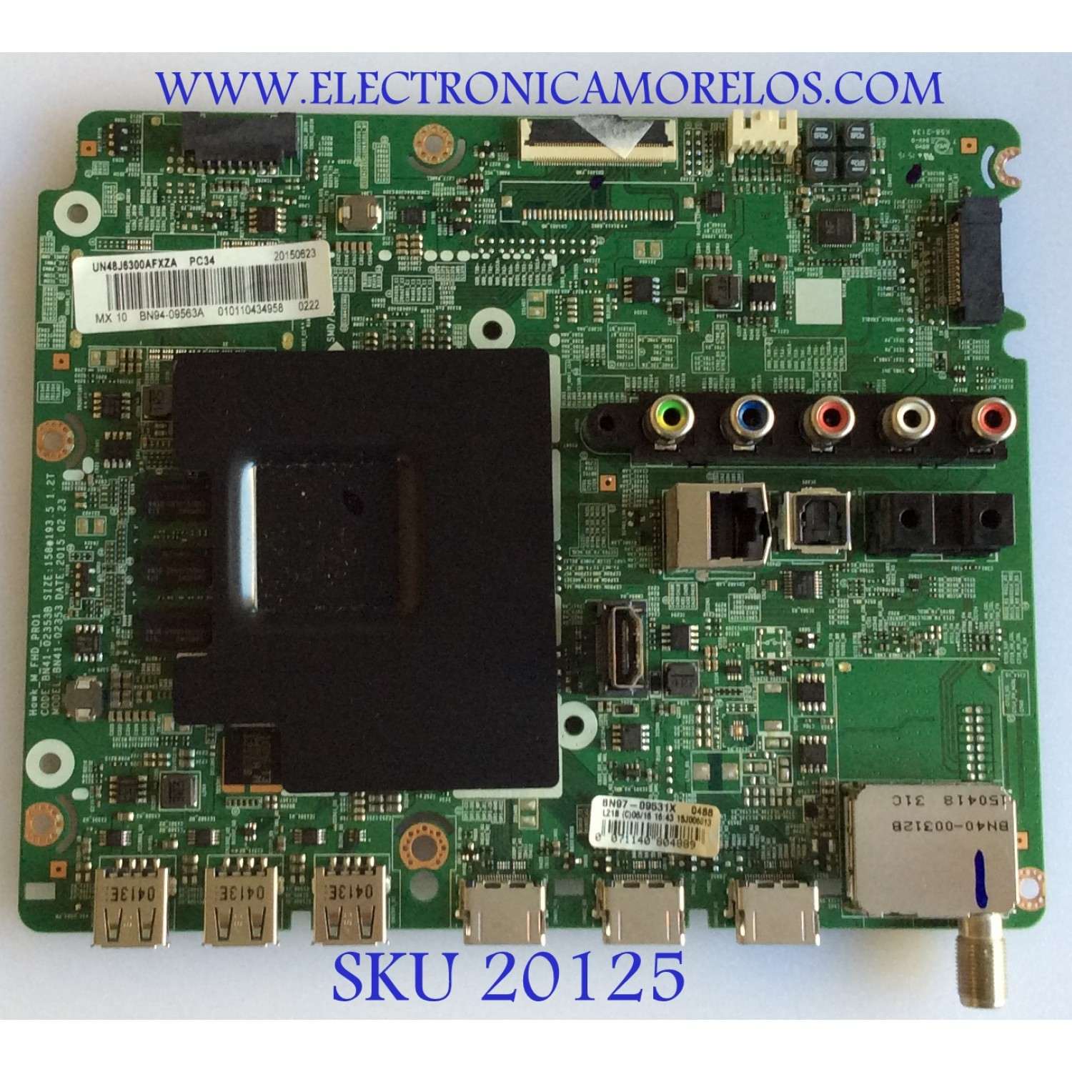 MAIN/SAMSUNG/BN94-09563A/BN41-02353B/BN97-09531X/PANEL CY-GH048CSLV7H/MODELO UN48J6300AFXZA